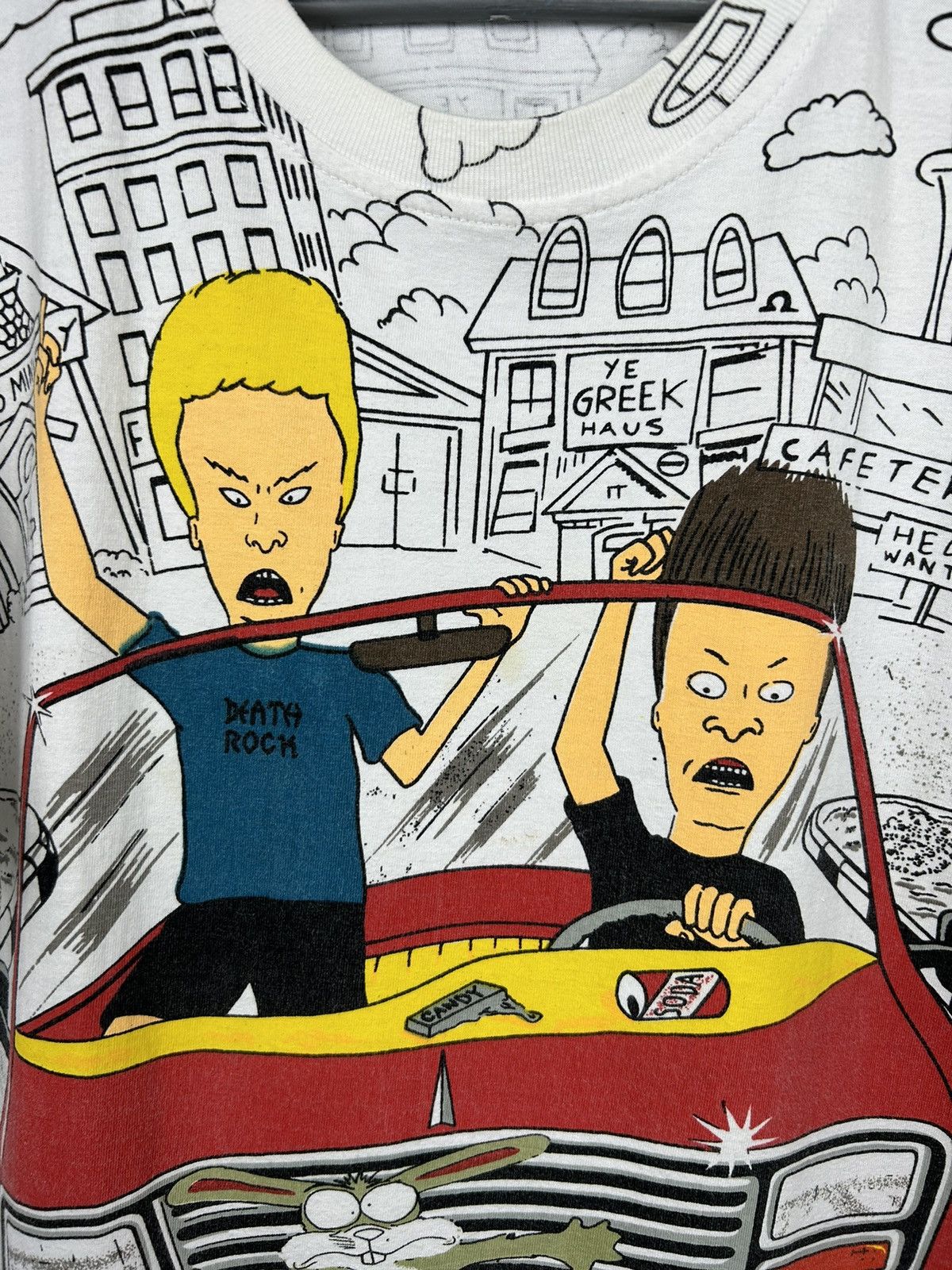 Mtv VTG 1994 Beavis and Butthead All Over Print T Shirt Size US XL / EU 56 / 4 - 6 Thumbnail
