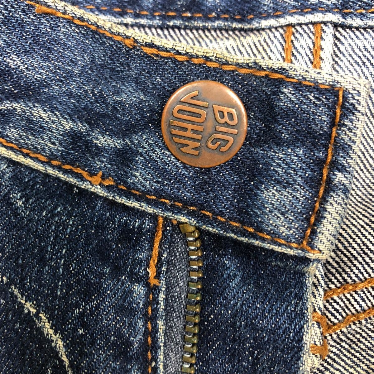 Japanese Brand 📌Vintage Denim Jeans Straight Cut Big John Indigo Blue Size 28" / US 6 / IT 42 - 21 Thumbnail