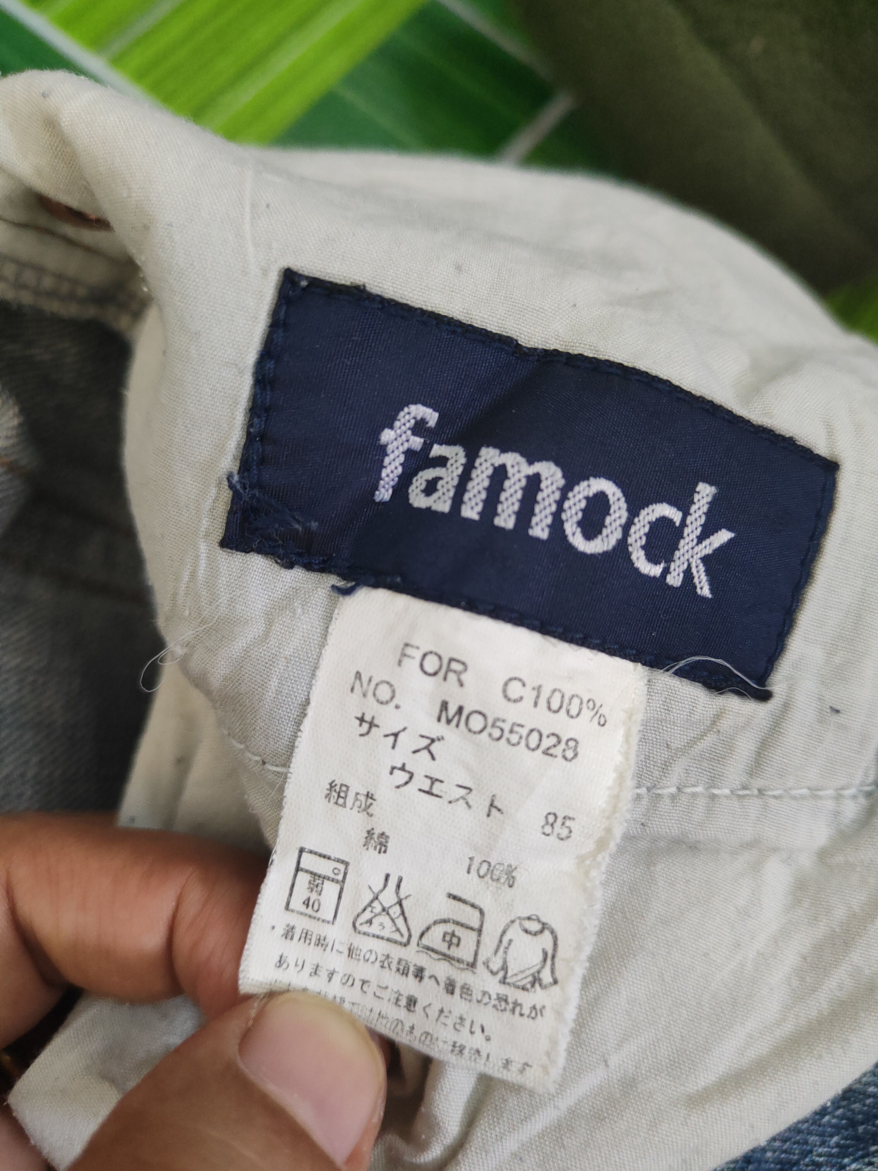 Japanese Brand Famock Blue Distressed Ripped denim Jeans #W1727 Size US 33 - 14 Thumbnail