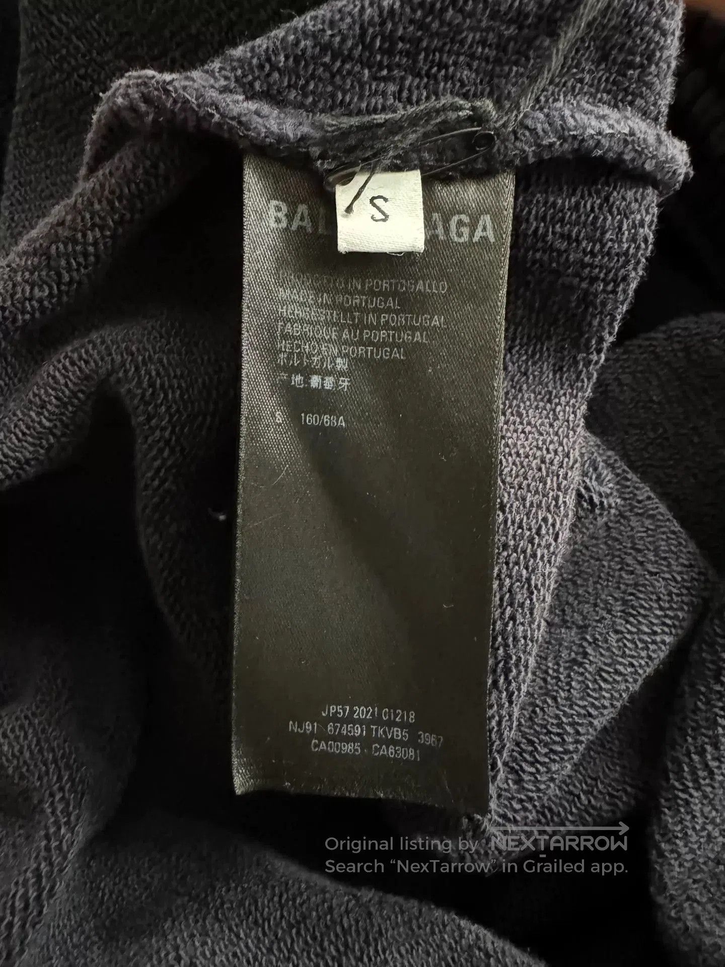 Balenciaga Balenciaga Washed Purple Embroidered Logo Shorts. Size US 26 / EU 42 - 7 Thumbnail
