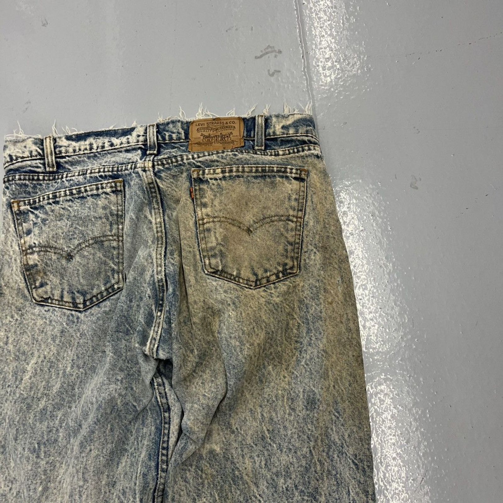 Levi's Vintage 80s Levi's 505 Regular Fit Distressed Jeans 36x32 Size US 36 / EU 52 - 4 Thumbnail