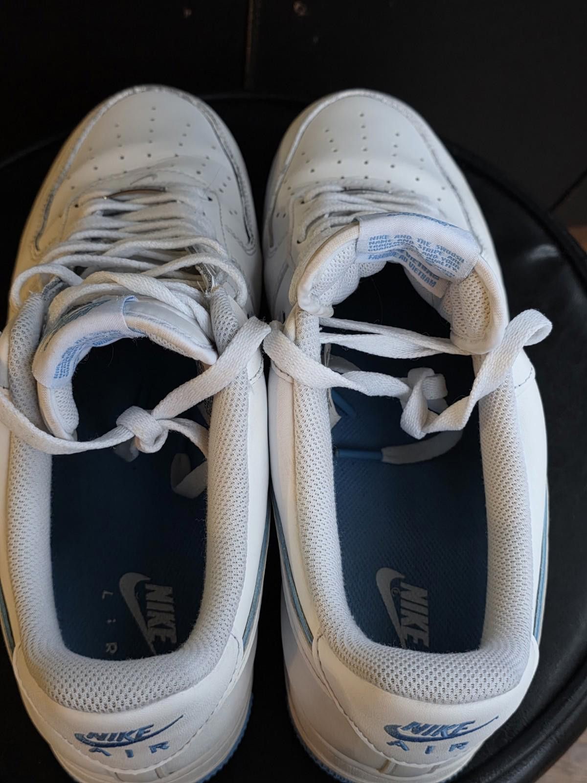 Nike Nike Air Force 1 '07 Low White University Blue Sneakers DV07 Size US 12 / EU 45 - 12 Thumbnail