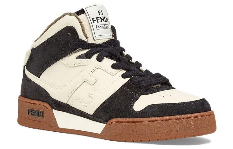 Fendi o1w1db10325 8E8358 Hi-Top Sneakers in Black & White Size US 11 / IT 41 - 2 Thumbnail