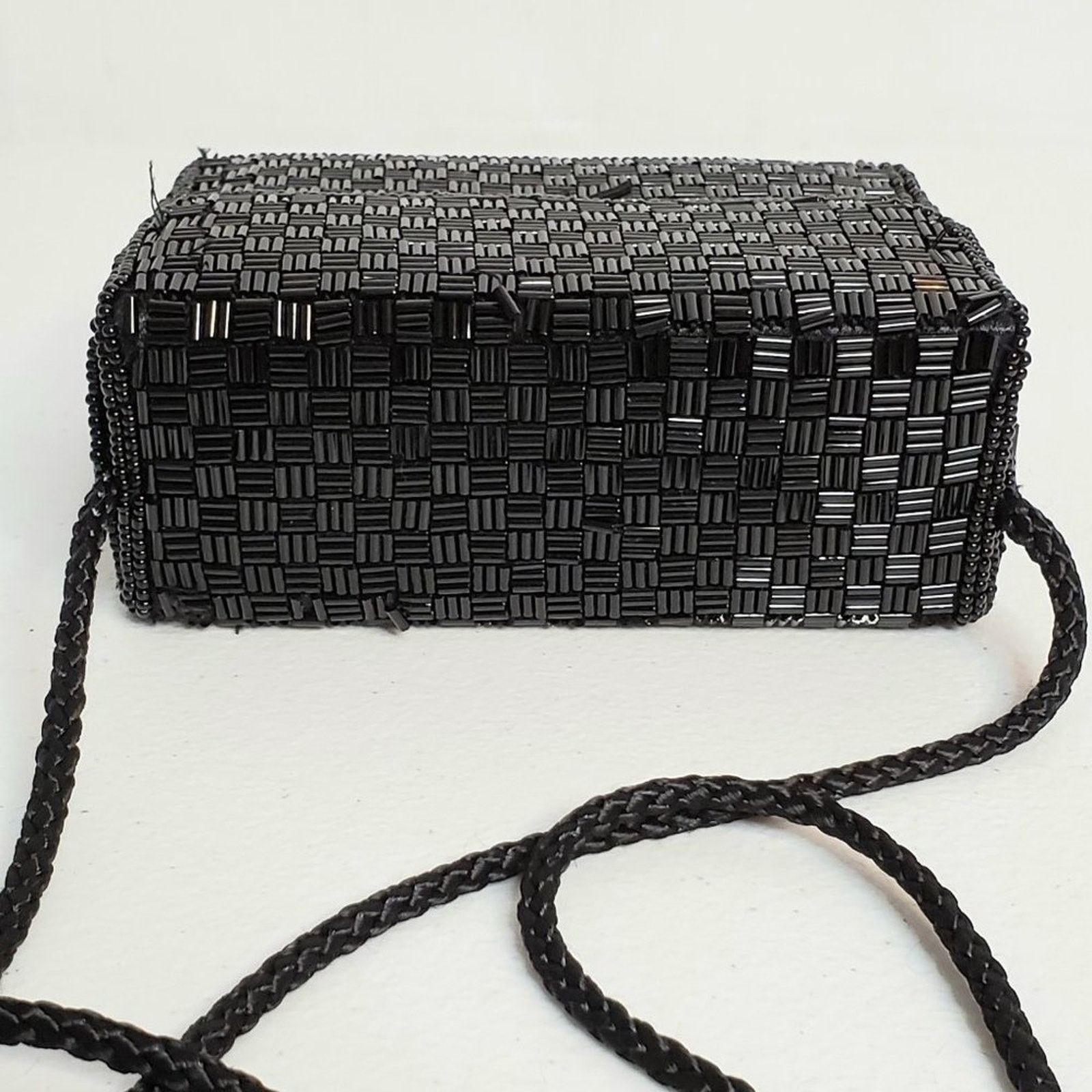 Designer Alfred Sung Square Beaded Formal Evening Shoulder Bag Size ONE SIZE - 4 Thumbnail