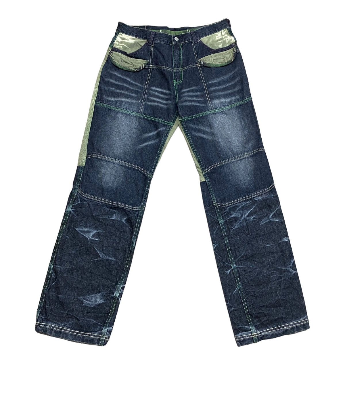 If Six Was Nine × Japanese Brand × Le Grande Bleu (L.G.B.) Rare Design Vintage Sacrifice Two Tone Codroy Jeans 2000s Size US 34 / EU 50 - 1 Thumbnail