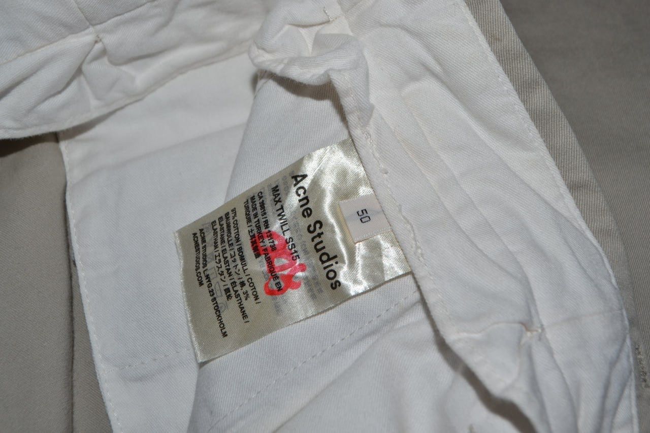Acne Studios Acne Studios Max Twill Chino Cropped Trouser Jogger Pants Size US 34 / EU 50 - 10 Thumbnail