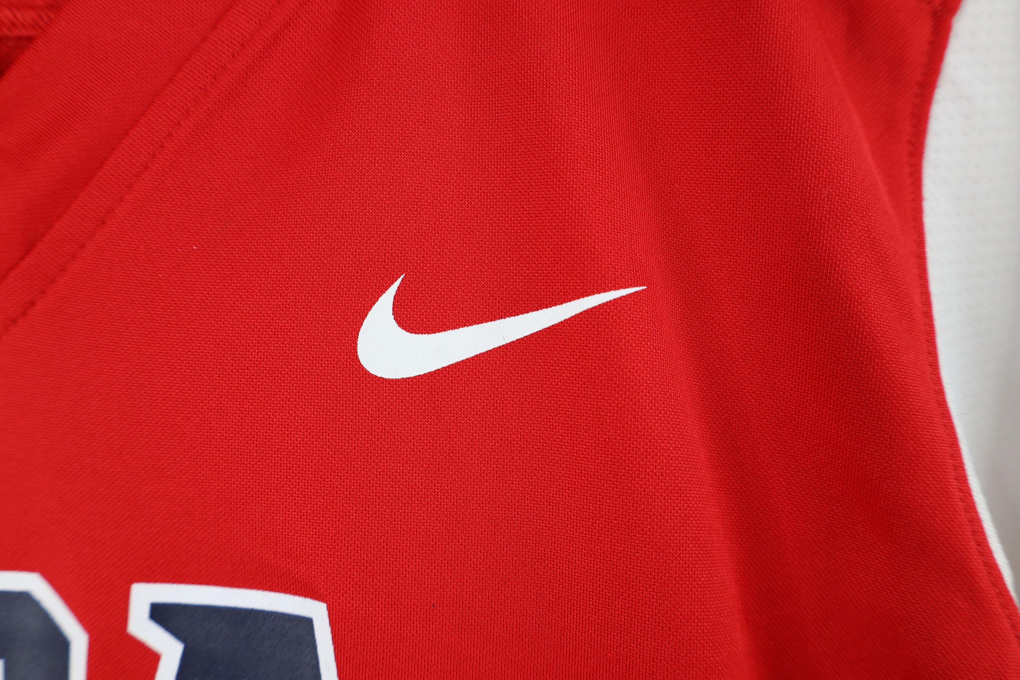 Nike Nike Issued USA Softball Short Sleeve Jersey Shirt Red #13 Size M / US 6-8 / IT 42-44 - 5 Thumbnail