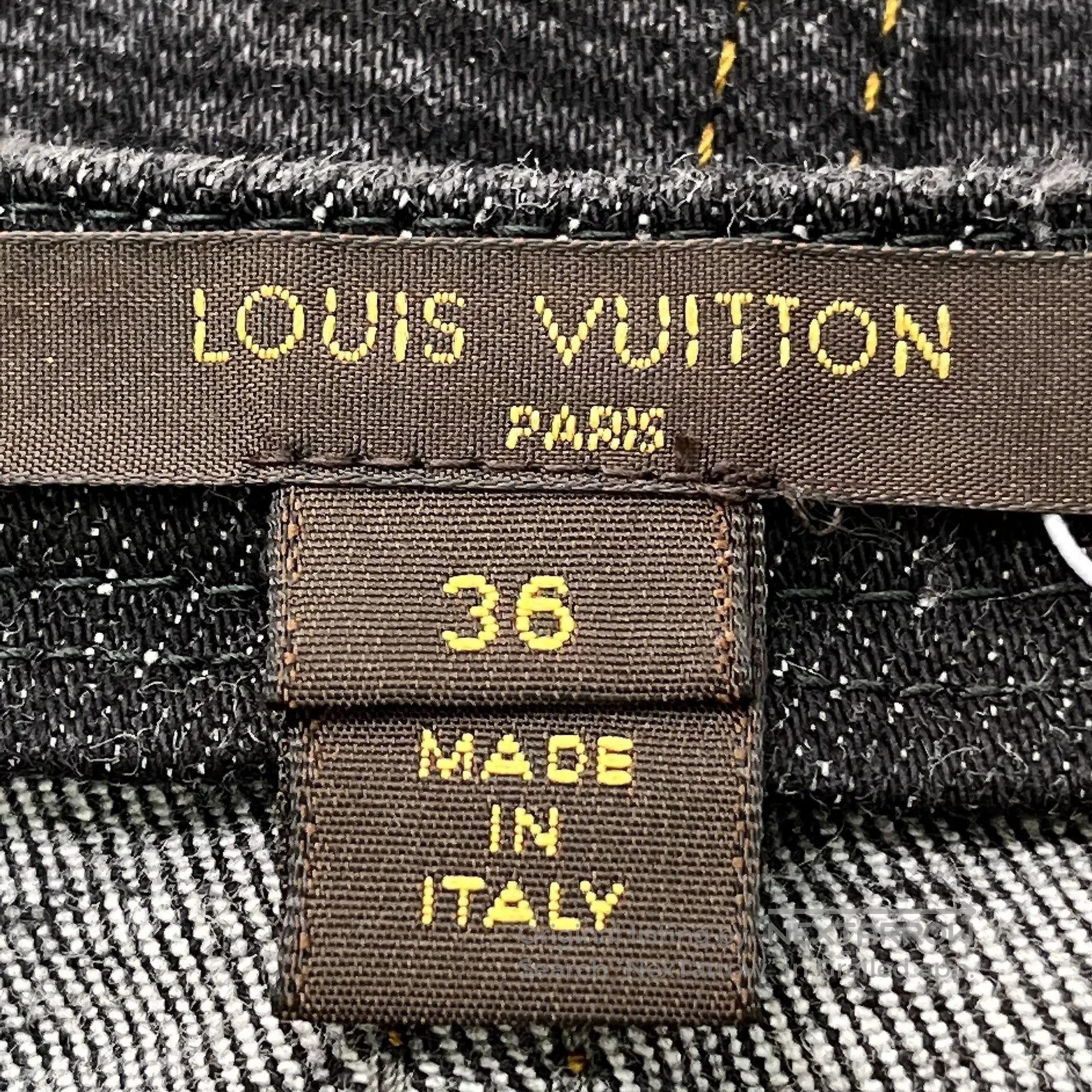 Louis Vuitton Louis Vuitton Black Gray Zip Denim Dress. Size XS / US 0-2 / IT 36-38 - 4 Thumbnail