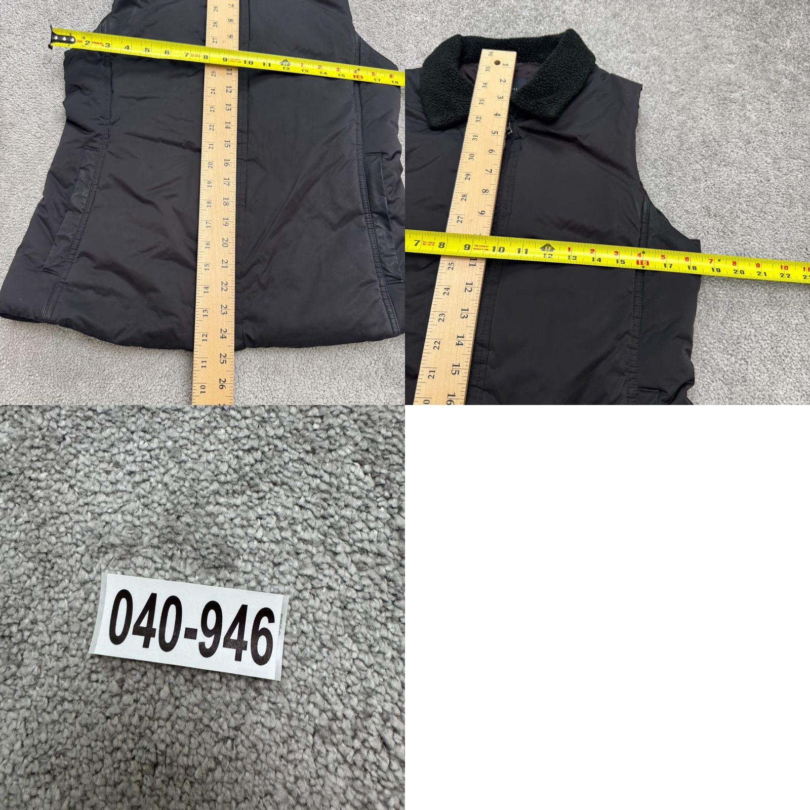 Banana Republic VINTAGE Banana Republic Sherpa Trim Vest Jacket Womens Medium Black Full Zip Outdoor Size M / US 6-8 / IT 42-44 - 10 Thumbnail