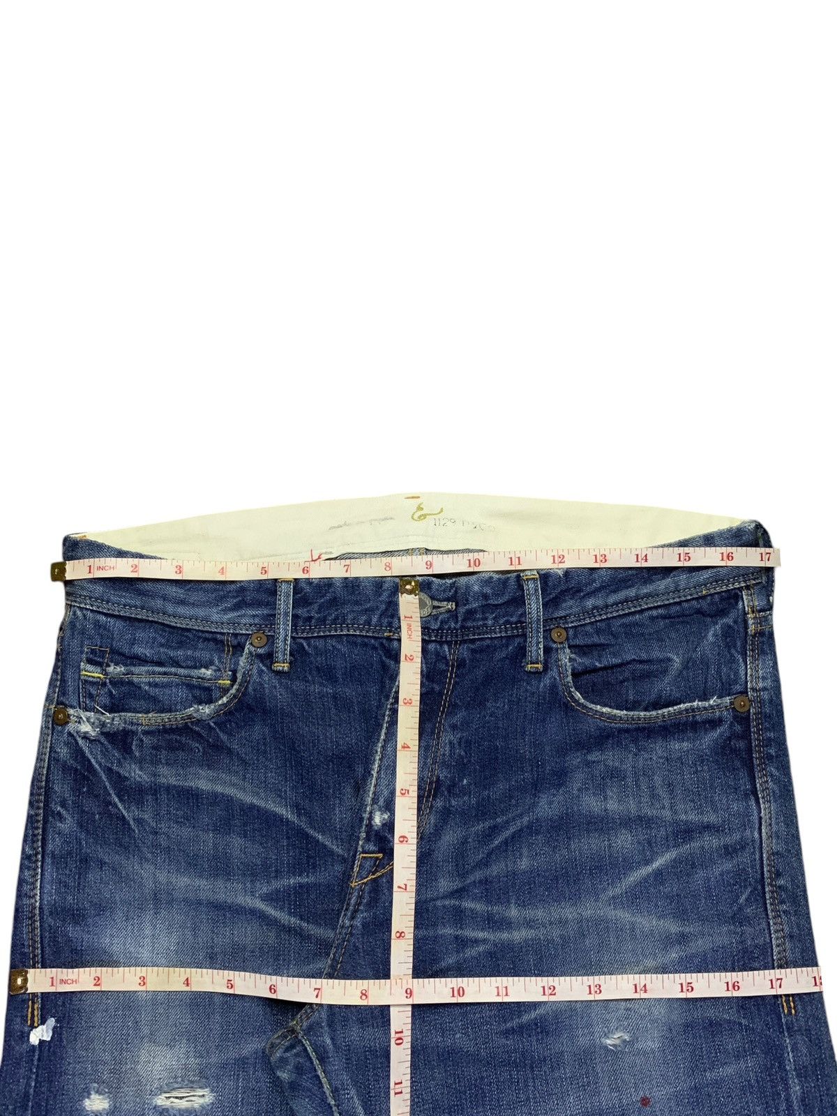 Beauty Beast × Japanese Brand Vintage Japanese Brand Bleached Acid Wash Distressed Jeans Size US 34 / EU 50 - 12 Thumbnail