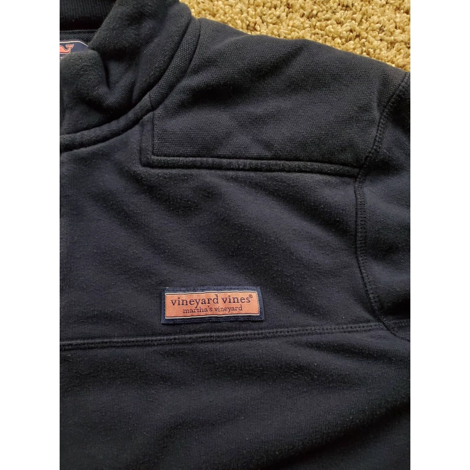 Vineyard Vines Vineyard Vines Sweatshirt Mens Small Blue 1/4 Zip Mock Neck Long Sleeve Cotton Polyester Fleece Logo Pullover Regular Fit Size US S / EU 44-46 / 1 - 4 Thumbnail