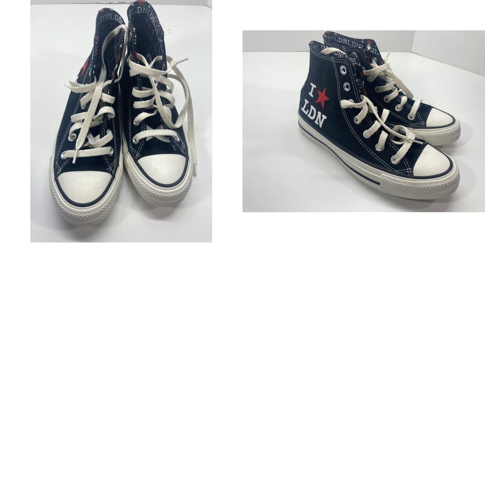 Converse Converse All Stars Chuck Taylor I Love London Black Hi Top Women Size 6 Free S/H Size M / US 6-8 / IT 42-44 - 9 Thumbnail