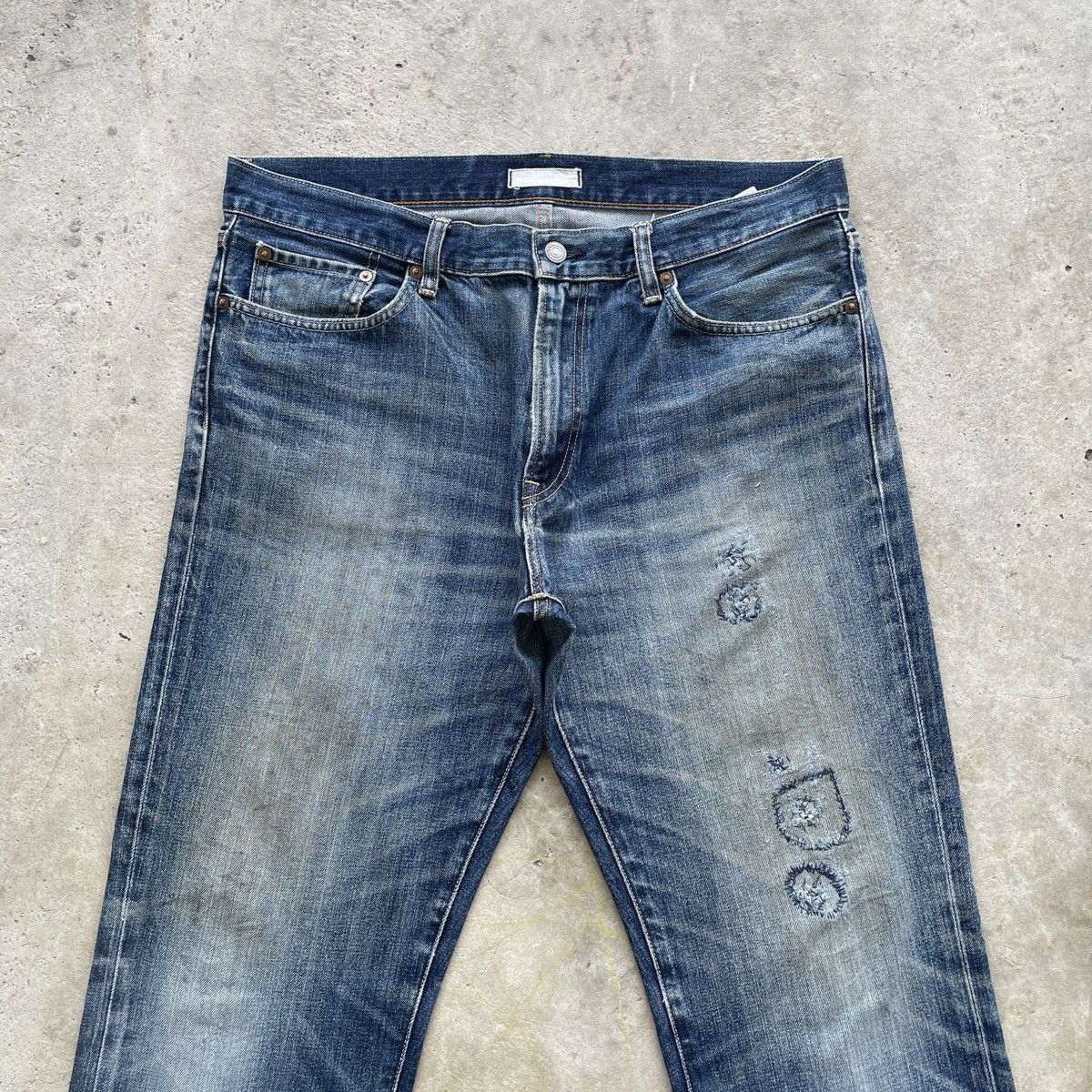 Japanese Brand Vintage Japanese StoneWash Blue Faded Jeans Pants Denim W36 Size US 36 / EU 52 - 3 Thumbnail