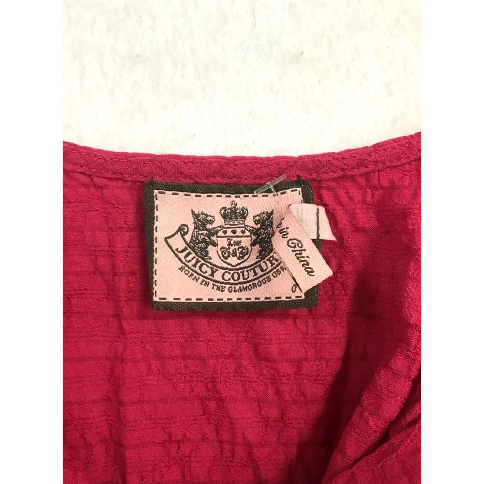 Juicy Couture VINTAGE Juicy Couture Tank Women’s 0 Hot Pink Cotton & Silk Ruffle Front Zipper Size XS / US 0-2 / IT 36-38 - 4 Thumbnail