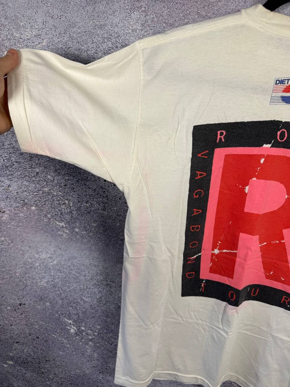 Band Tees 90's Vintage 1991 Rod Stewart Vagabond Heart Tour Tee Medium Size US M / EU 48-50 / 2 - 16 Thumbnail