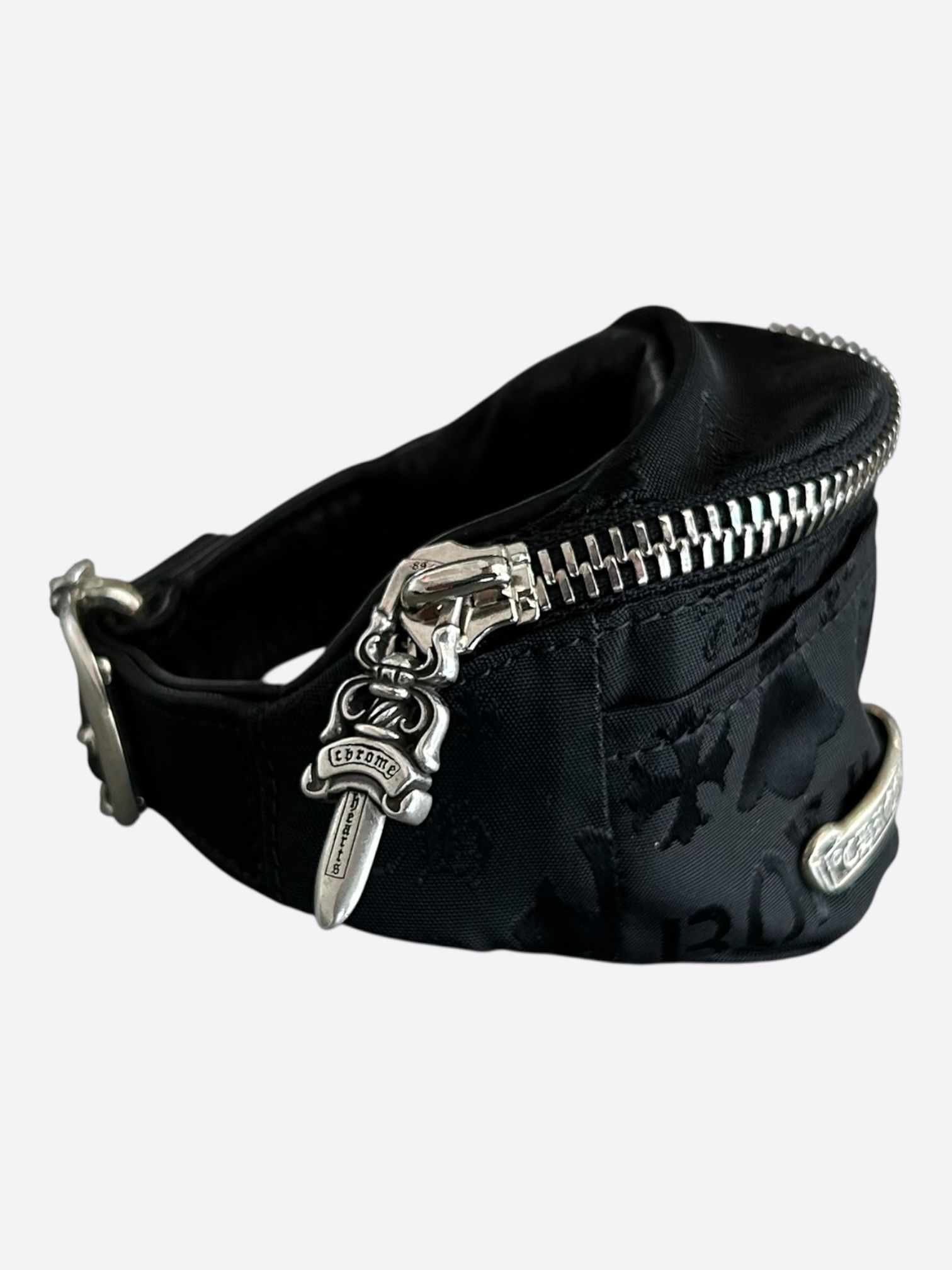 Chrome Hearts Chrome Hearts Black Stencil Nylon Wrist Bag Size ONE SIZE - 2 Thumbnail