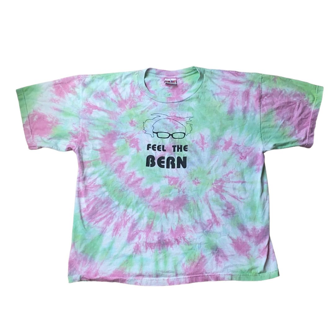 Vintage Feel the Bern' Tie-Dye T-Shirt Size US XXL / EU 58 / 5 - 1 Thumbnail