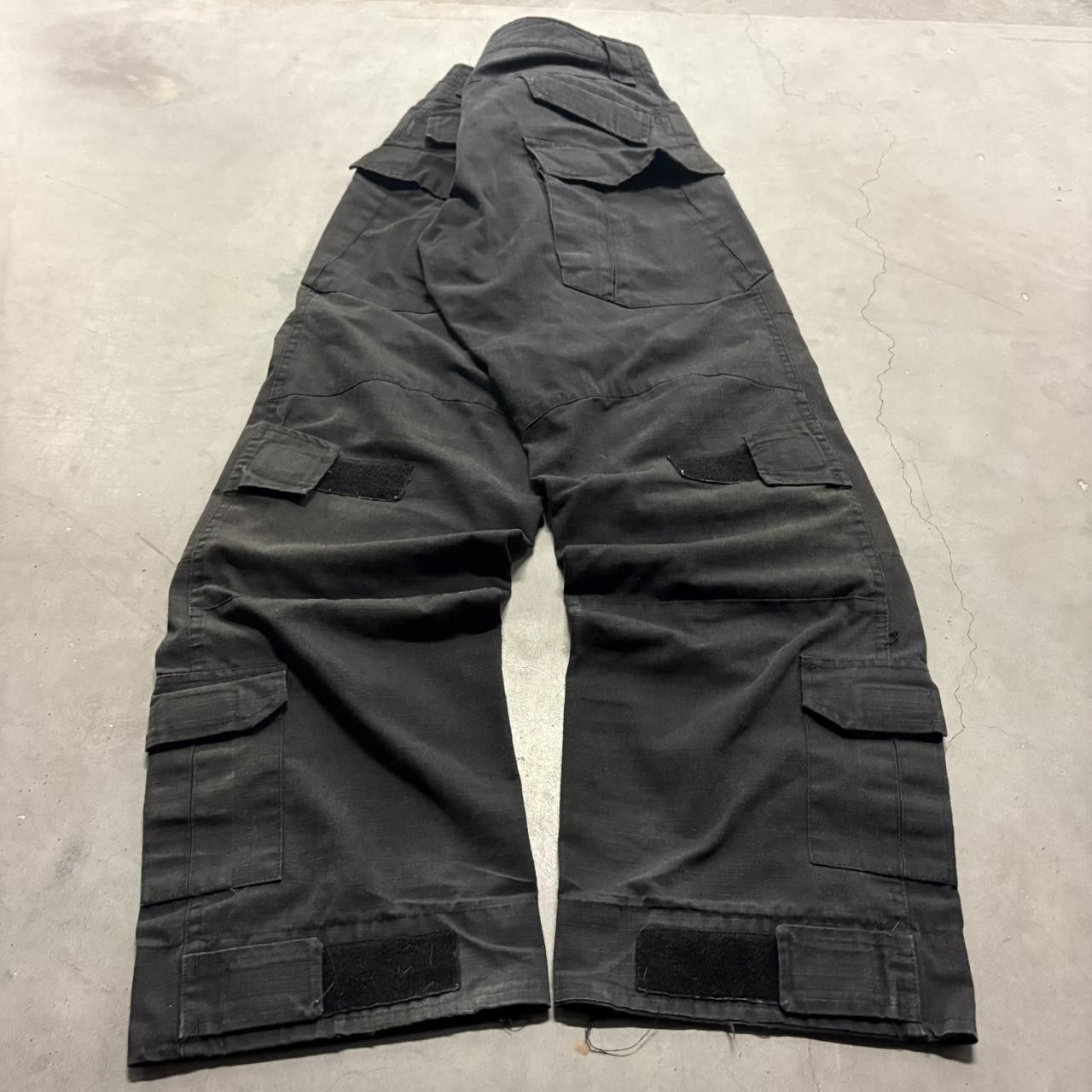 Vintage Crazy Vintage Y2K 2000s Baggy Black Streetwear Style Skater Cargo Tactical Pants! Size US 36 / EU 52 - 6 Thumbnail