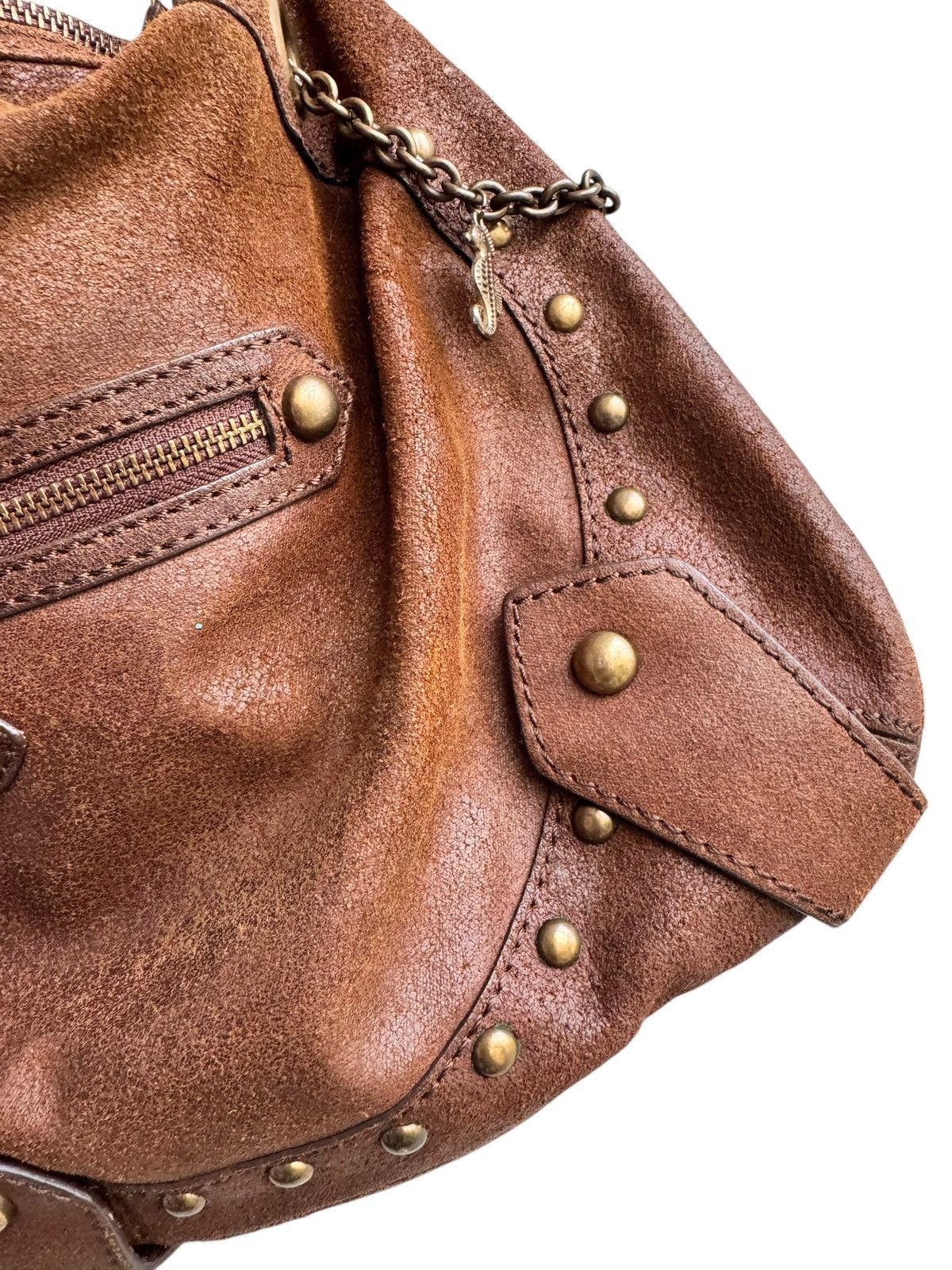 Isabel Marant Etoile Rare Issabella Fiore Hearty Studded Floral Hobo Shoulder Size ONE SIZE - 12 Thumbnail