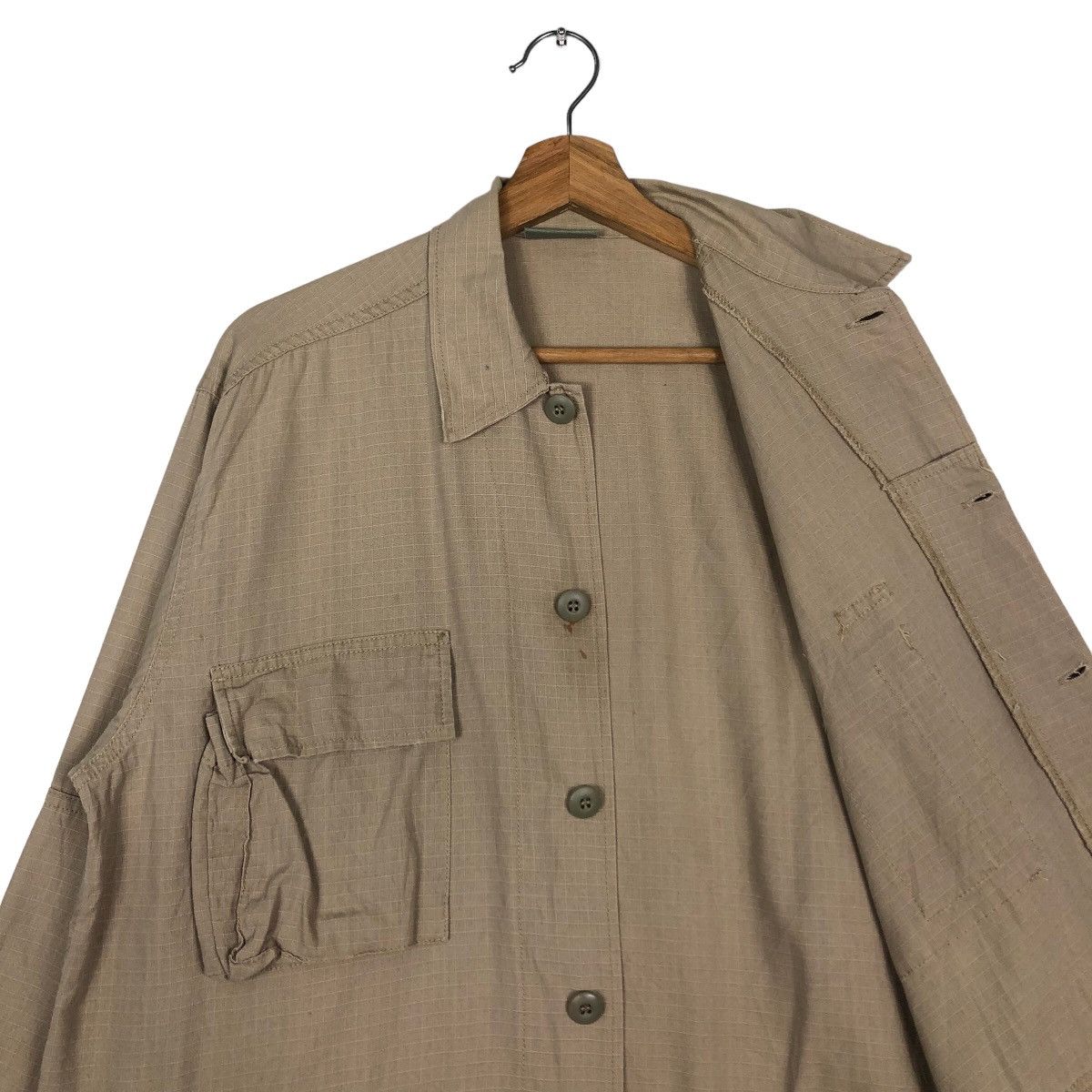 Japanese Brand Vintage Chore Cargo Jacket Multi Pocket Military Collection Size US M / EU 48-50 / 2 - 12 Thumbnail