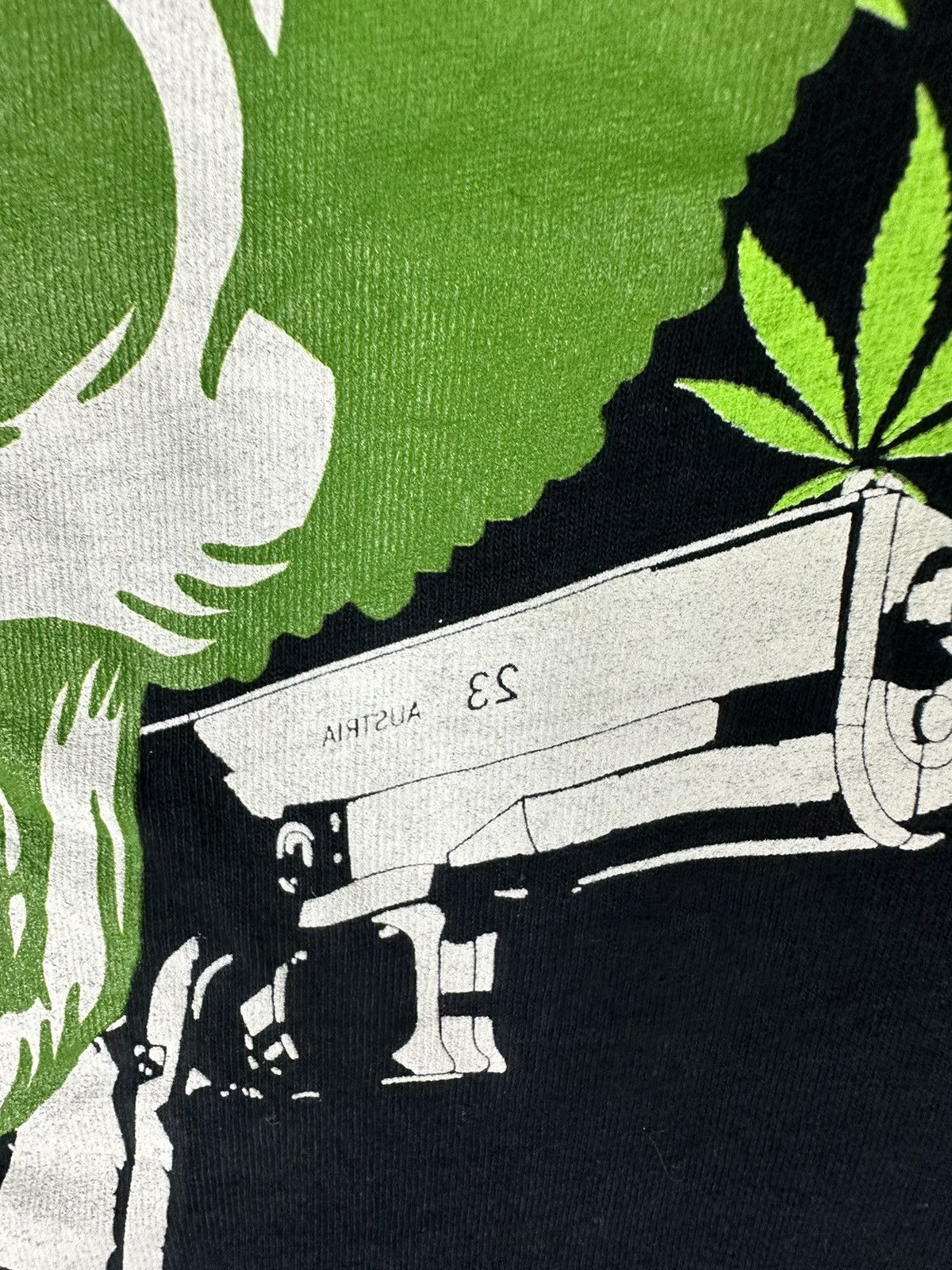 Japanese Brand L-Burna Skull Shot Pistol 23 Austria Shirt Tee Size US M / EU 48-50 / 2 - 3 Thumbnail