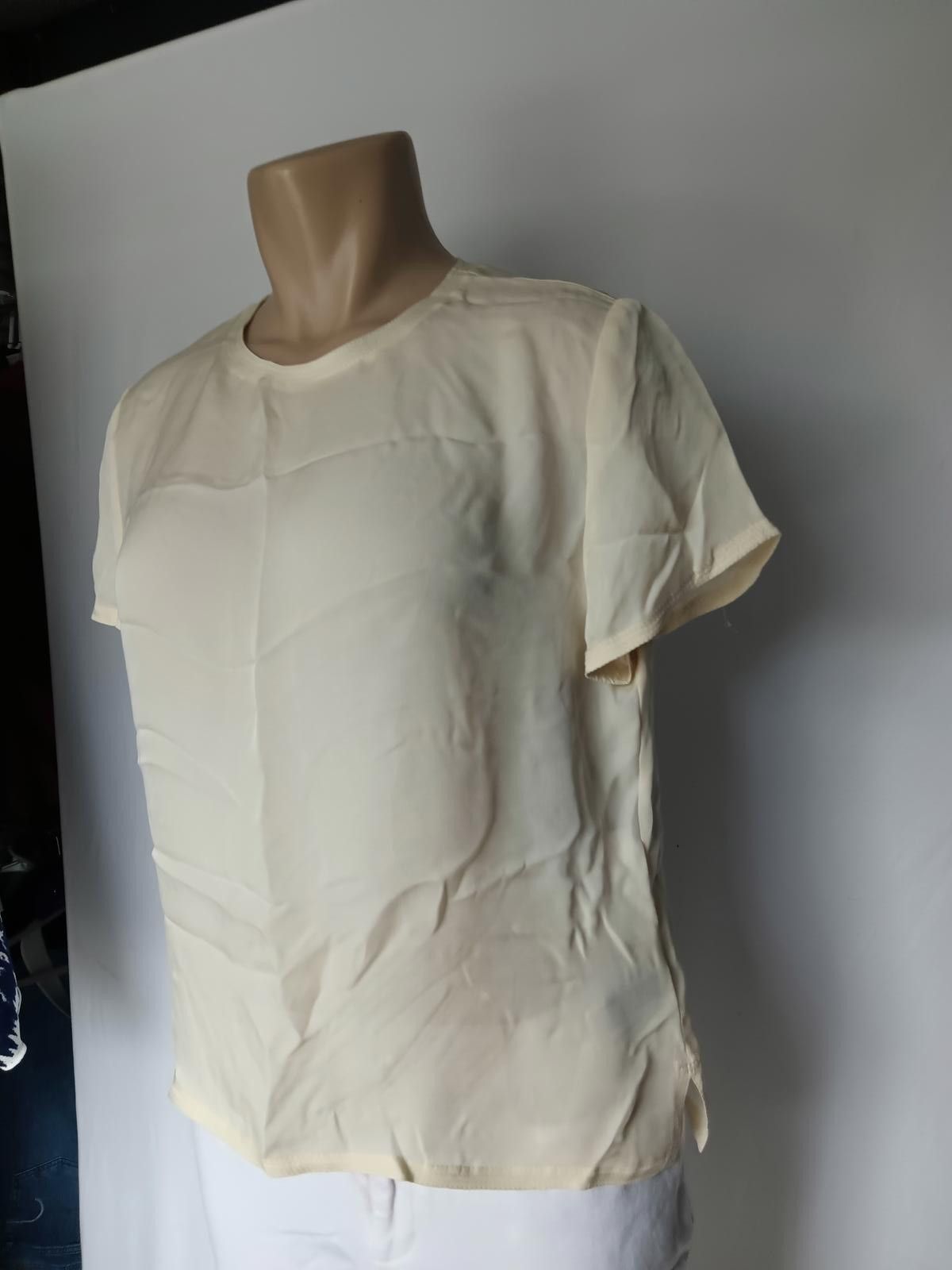 Designer JOSEPHINE CHAUS Petite Silk Top in Rich Cream - Size 10P Size L / US 10 / IT 46 - 5 Thumbnail