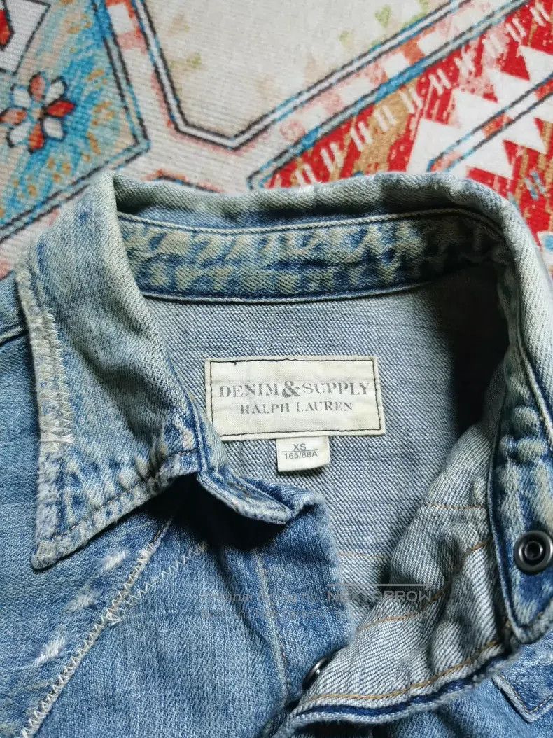 RRL Ralph Lauren RRL Ralph Lauren Destroyed patchwork denim shirt jacket Size US XS / EU 42 / 0 - 5 Thumbnail