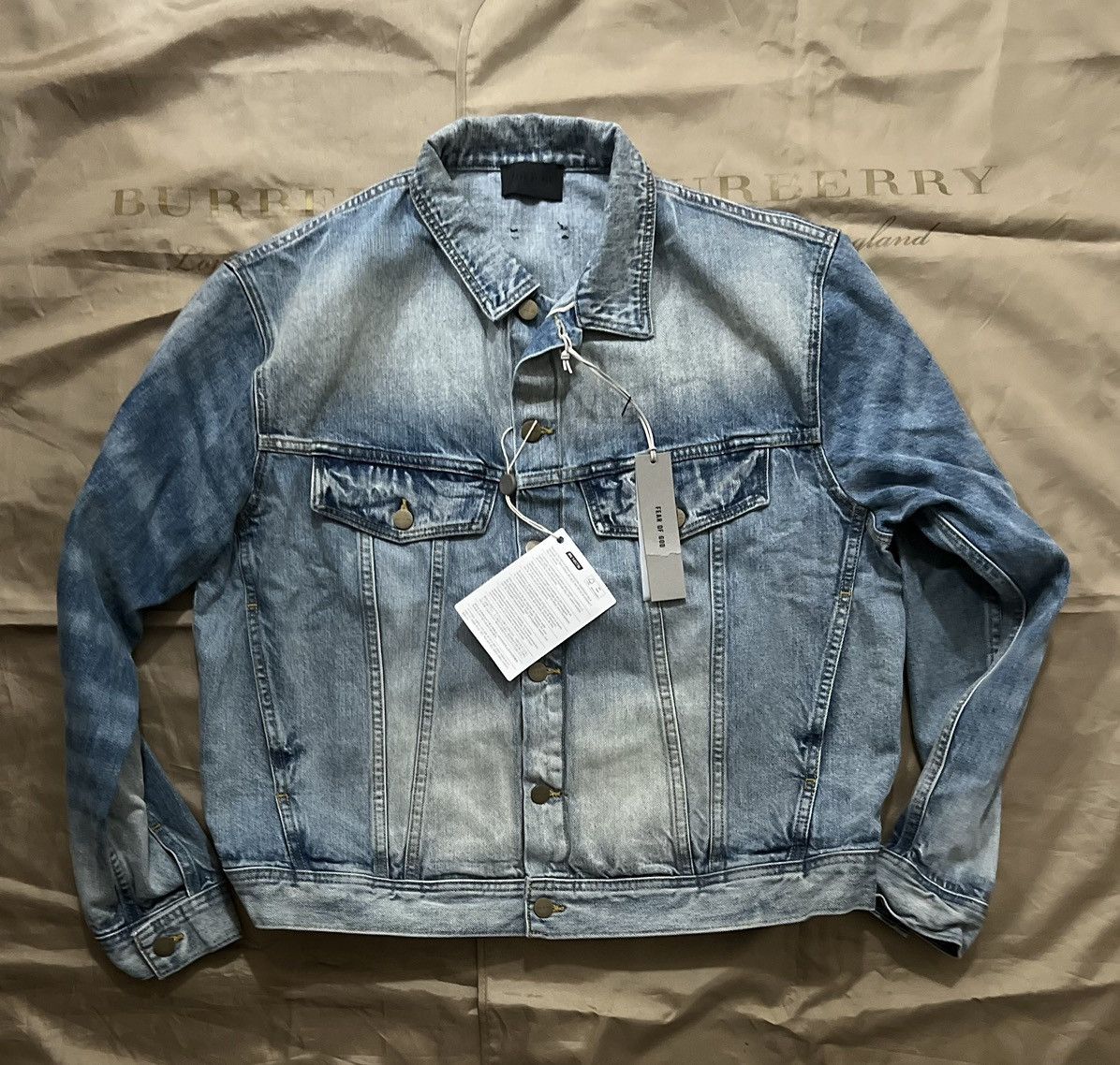 Fear of God FEAR OF GOD DENIM TRUCKER JACKET size L $1500 | Grailed