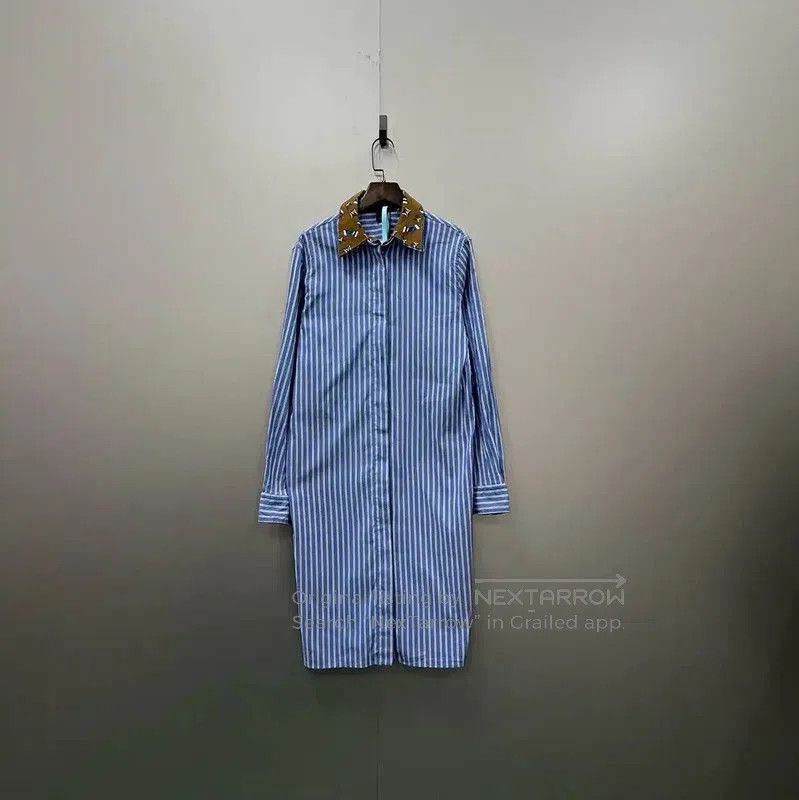 Louis Vuitton Louis Vuitton Summer Blue Striped Long Dress . Size M / US 6-8 / IT 42-44 - 1 Thumbnail