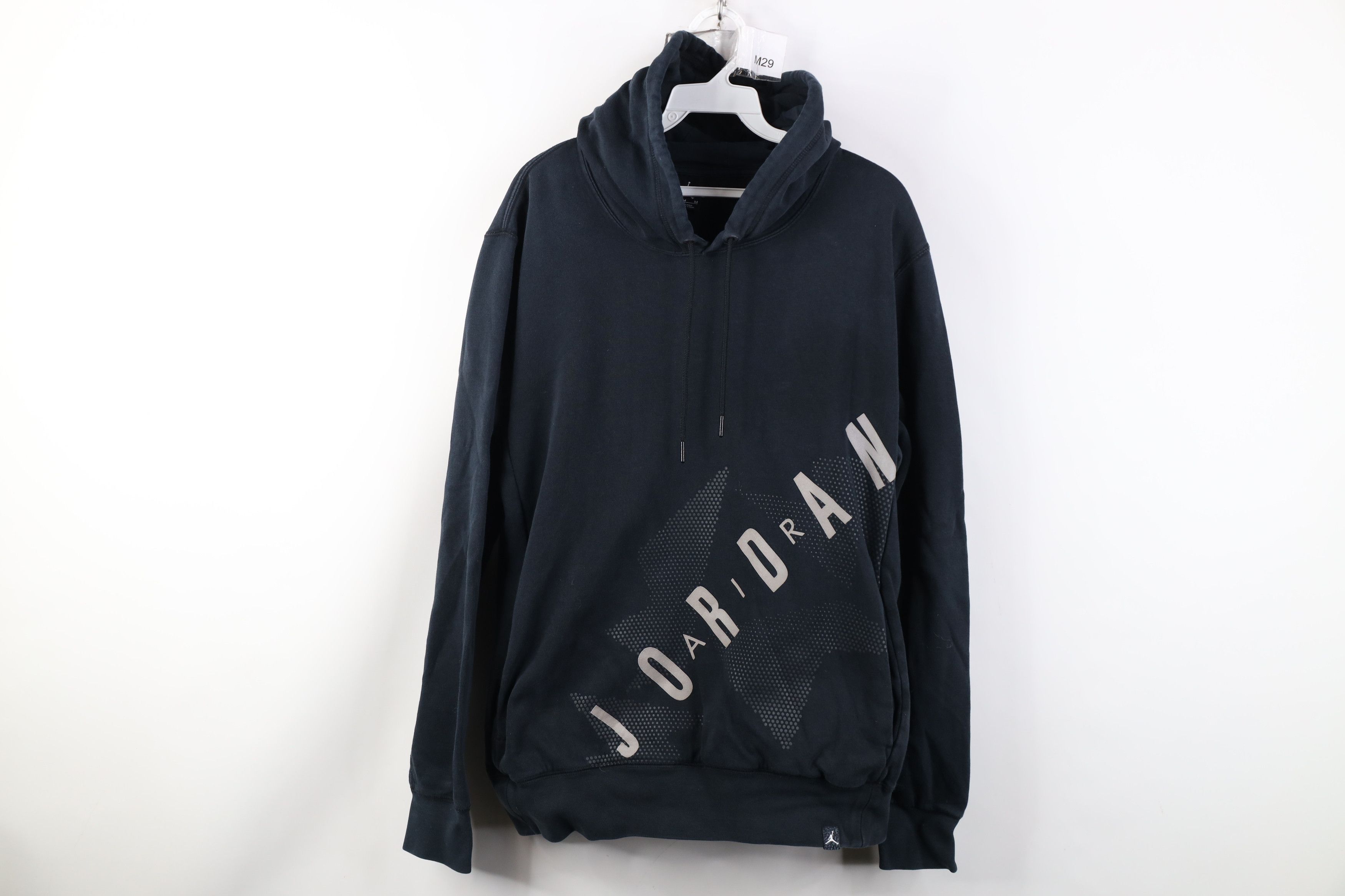 Nike Vintage Y2K Nike Air Jordan Spell Hoodie Sweatshirt Black Size US M / EU 48-50 / 2 - 1 Thumbnail