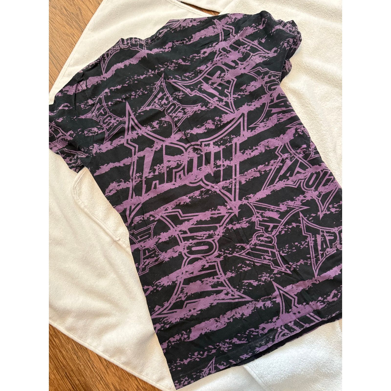 Tapout Vintage Tapout Size L Slim Black Pink All Over Print RARE Size L / US 10 / IT 46 - 7 Thumbnail