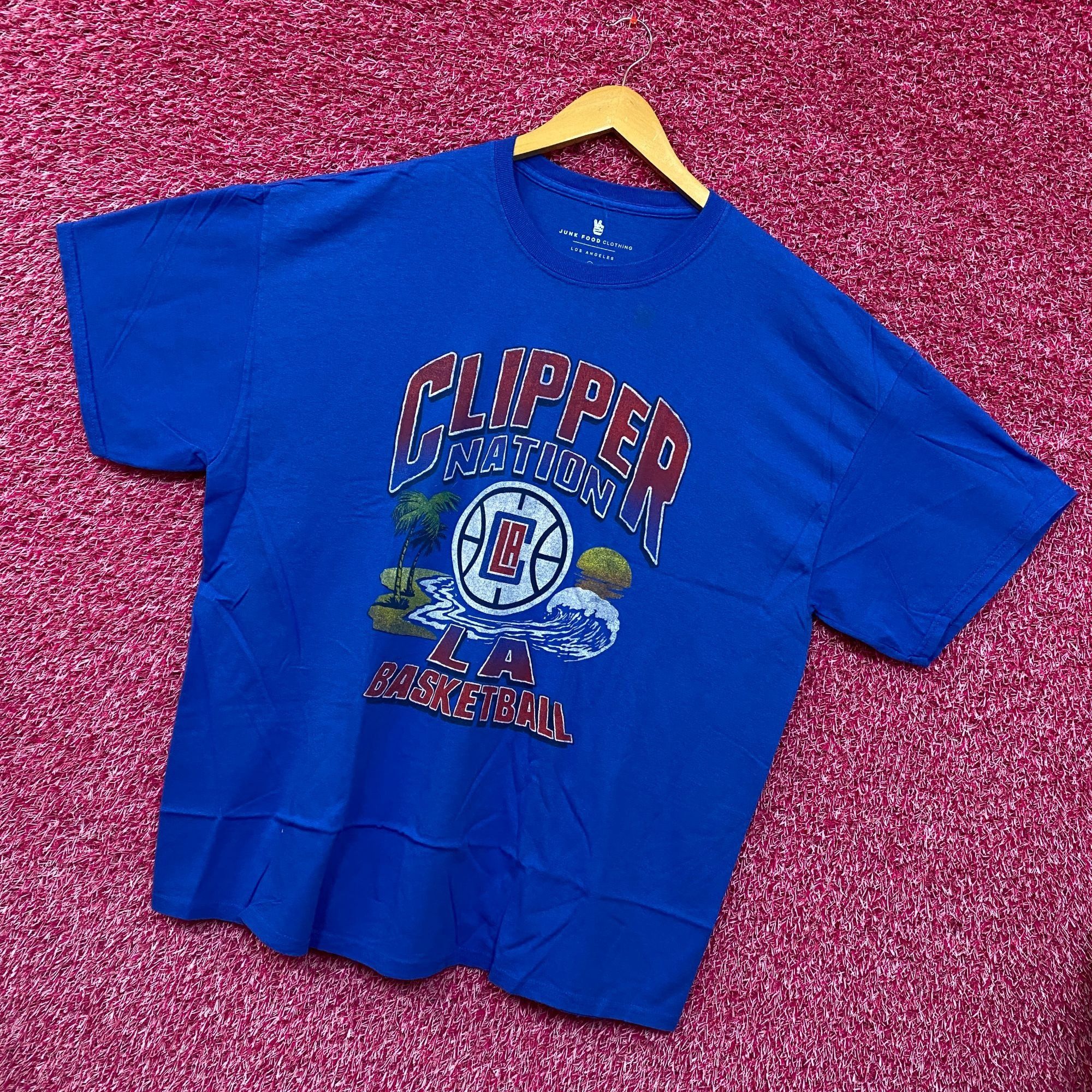 Junk Food NBA LA Clippers Blue Clipper Nation Tshirt size extra large Size US XL / EU 56 / 4 - 3 Thumbnail