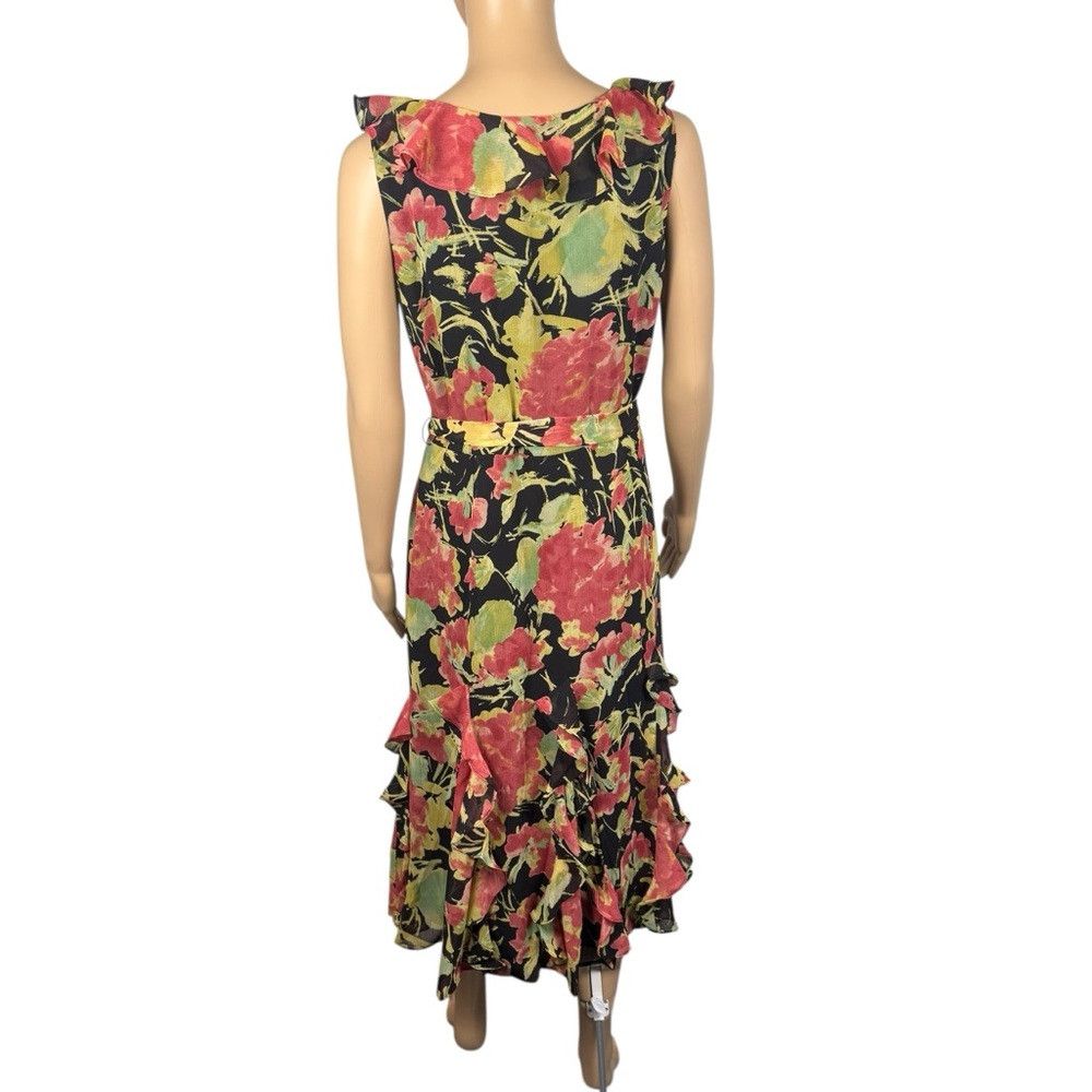 Ralph Lauren NWT New $245 Ralph Lauren Floral Crinkle Georgette Dress Si Size XL / US 12-14 / IT 48-50 - 5 Thumbnail