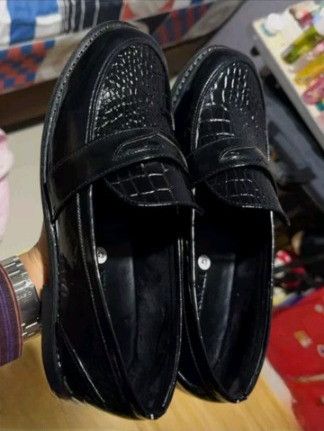 Other Silane Loafer Shoes Croco Black Size US 10 / EU 43 - 1 Thumbnail