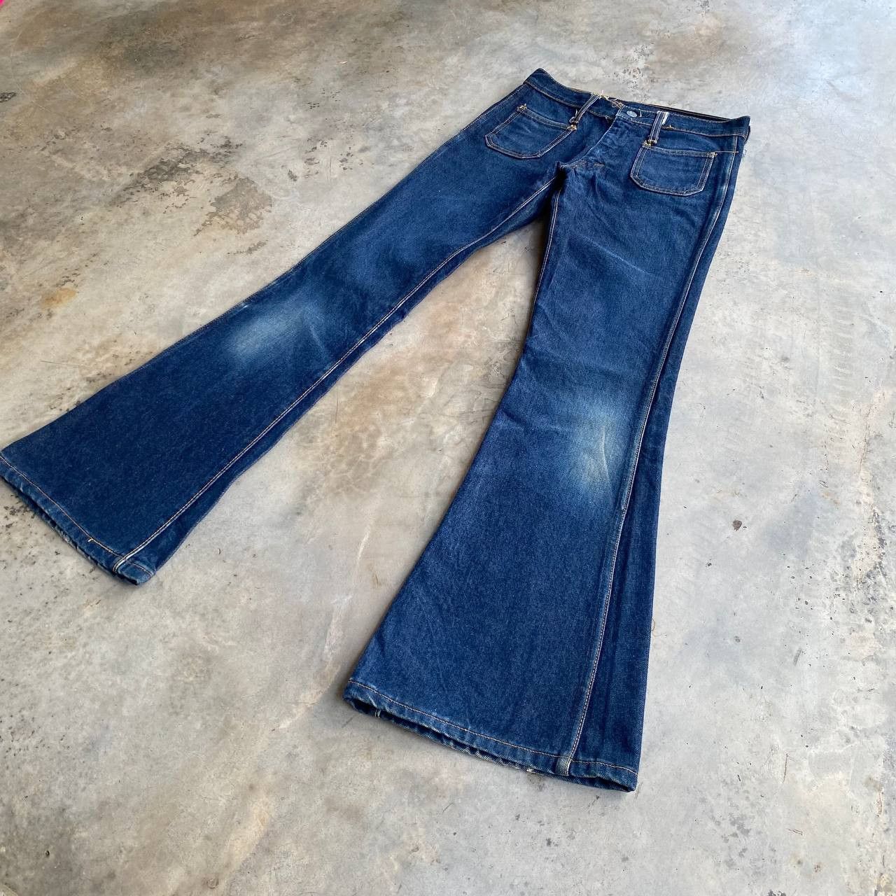 Big John RARE VINTAGE 80s BIG JOHN FLARED BOTTOMBELL BUSH PANT TALON Size US 28 / EU 44 - 7 Thumbnail