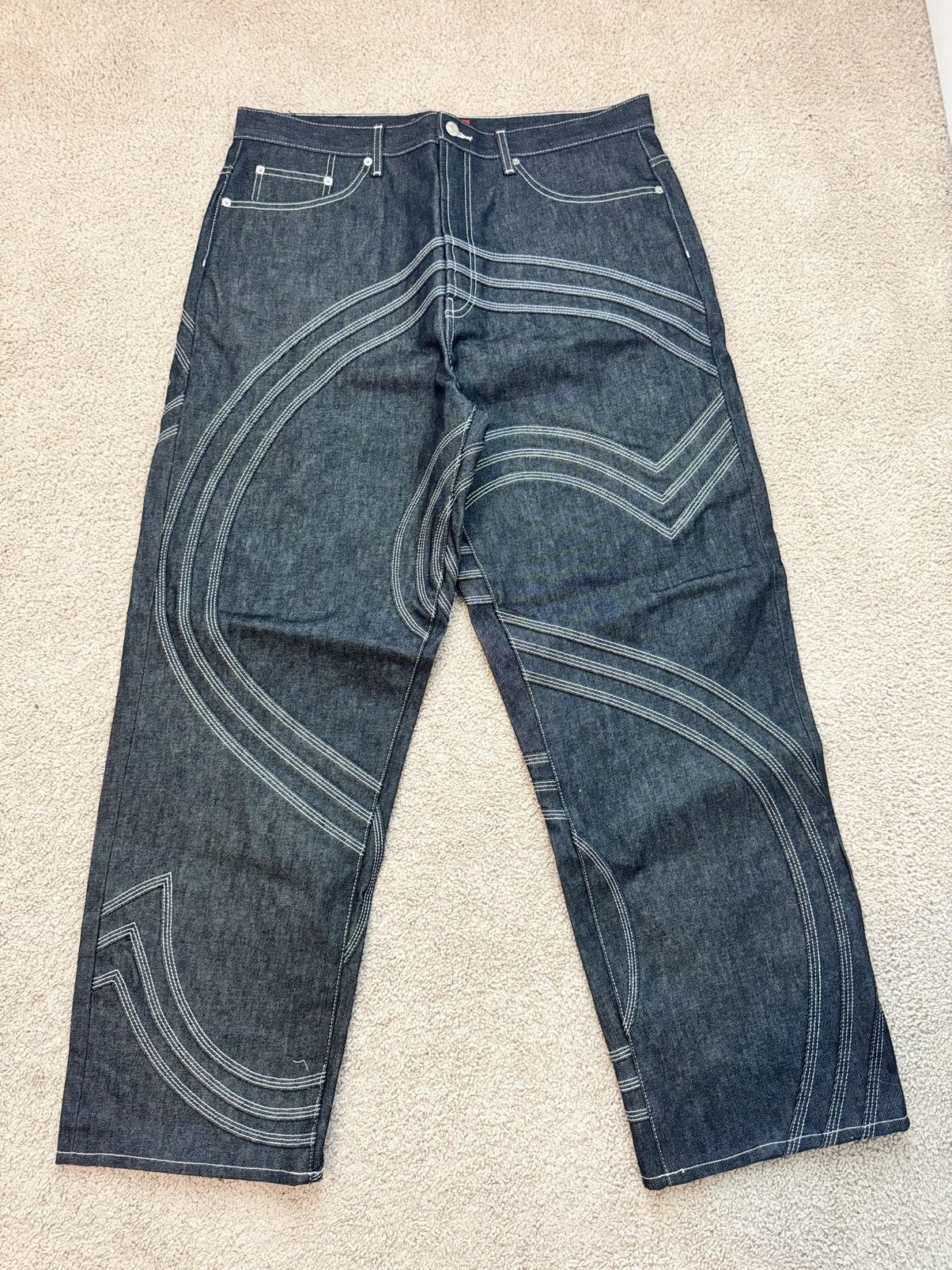パンツ Supreme S Logo Rigid Baggy Jean Black Supreme S Logo Rigid Baggy Jean (SS25) - $268