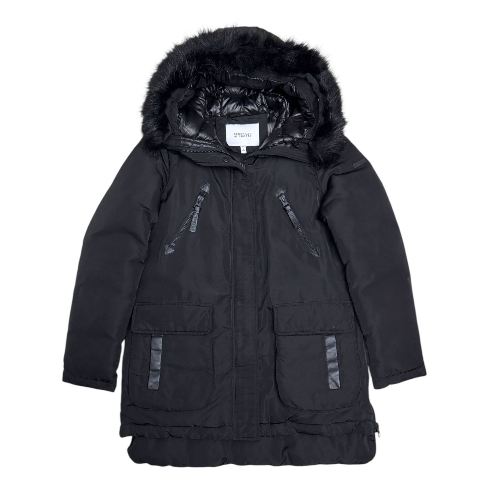 Derek Lam 10 Crosby DEREK LAM 10 CROSBY Faux Fur Luxury Winter Puffer Coat M Size M / US 6-8 / IT 42-44 - 2 Thumbnail