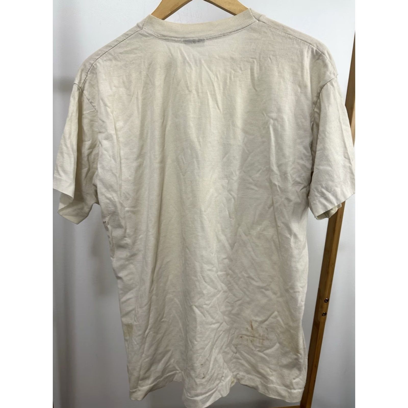 Vintage VTG 90s Sixty Something Novelty Single Stitch Birthday Age T-Shirt Size XL Shirt Mens Cream Size US XL / EU 56 / 4 - 6 Thumbnail