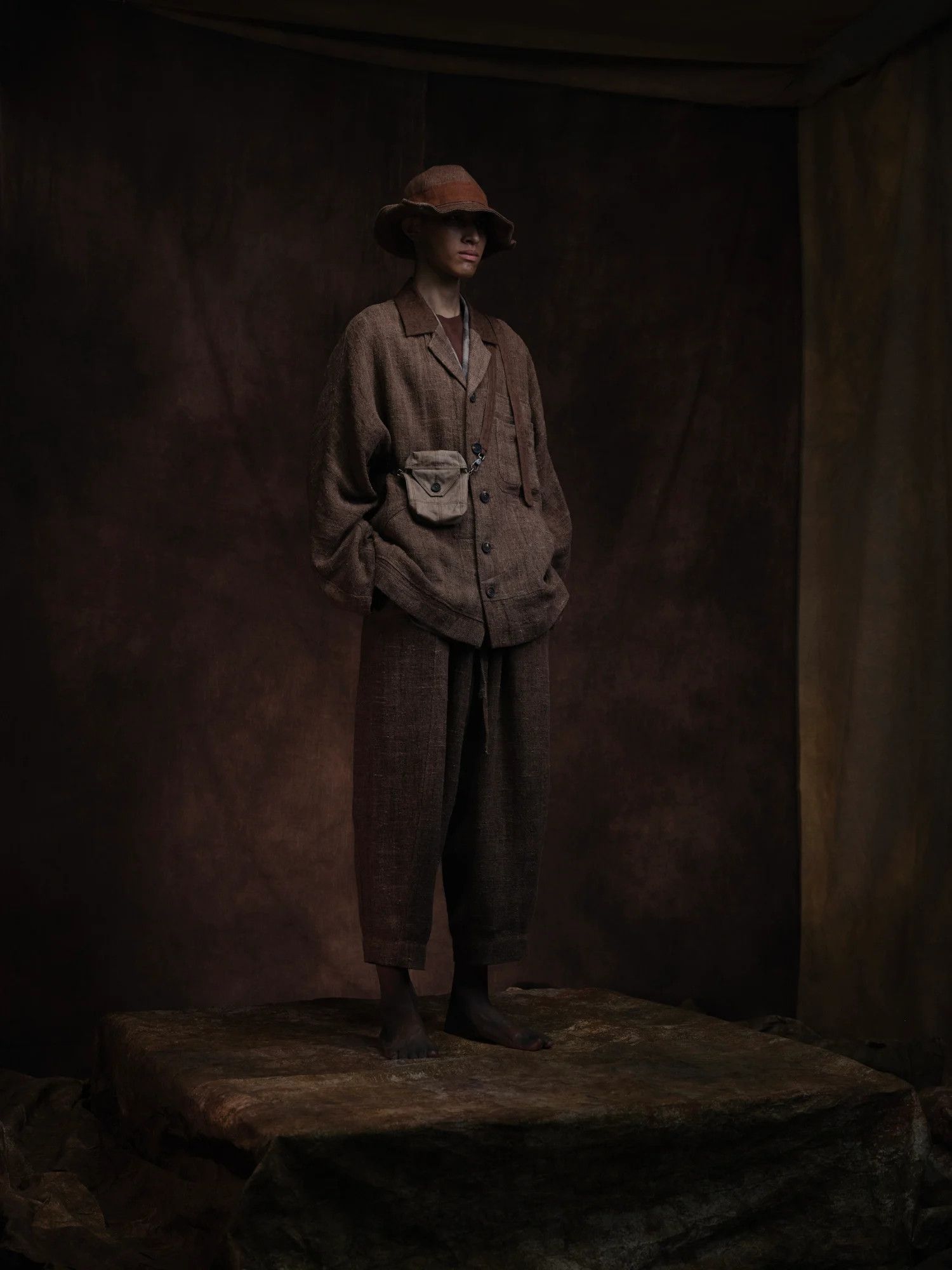 Ziggy Chen Brown checkered overshirt.Like Archivio J.M. Ribot or Julius Size US M / EU 48-50 / 2 - 1 Thumbnail