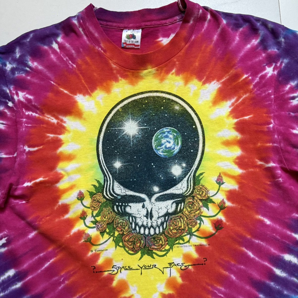 Fruit Of The Loom Vintage Grateful Dead Space Your Face T-Shirt Size US L / EU 52-54 / 3 - 5 Thumbnail