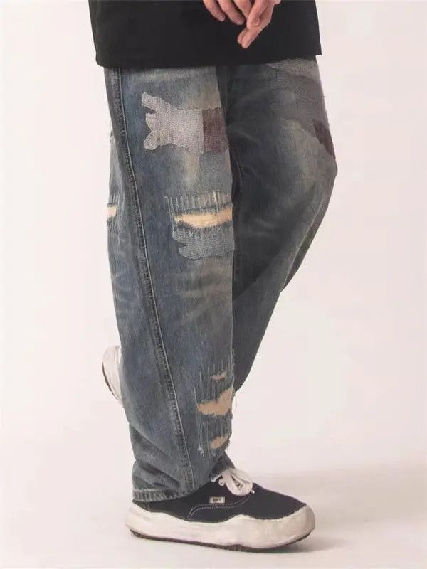VIBE Retro high street distressed washed jeans Size US 32 / EU 48 - 5 Thumbnail