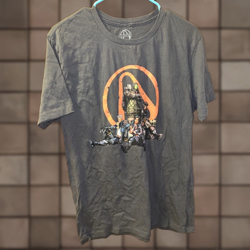 Vintage Borderlands 3 Mens Short Sleeve Graphic T-Shirt Jersey Cotton Gray Large Video Game Logo All Seasons Size US L / EU 52-54 / 3 - 1 Thumbnail