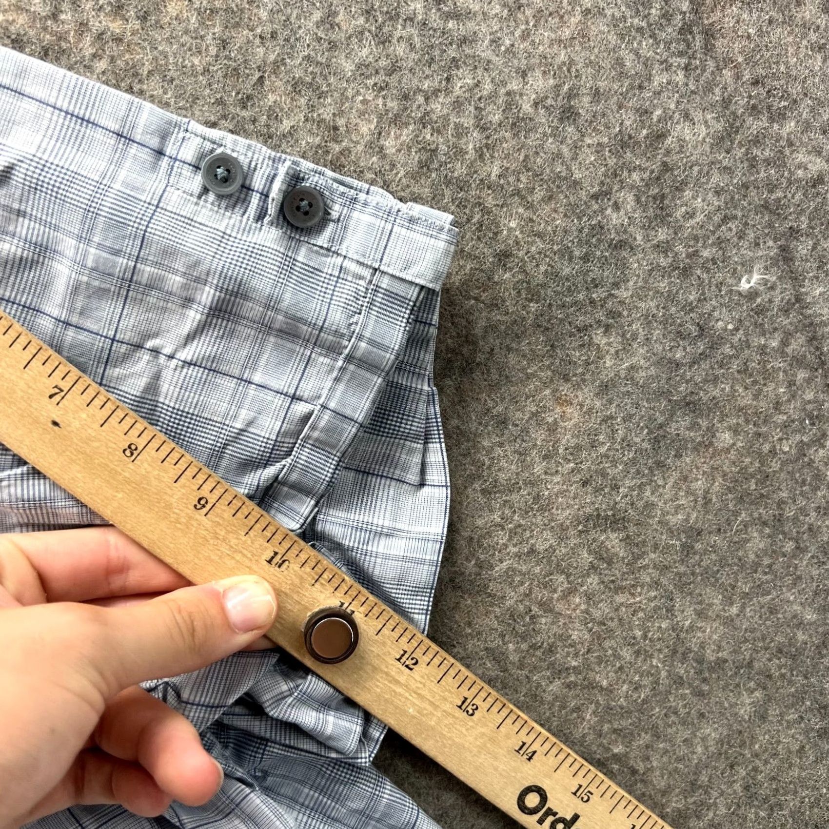 Calvin Klein VINTAGE: Calvin Klein Shirt Mens 2XL Gray Button-Down Short Sleeve Cotton Check Plaid Shirt Size US XXL / EU 58 / 5 - 4 Thumbnail