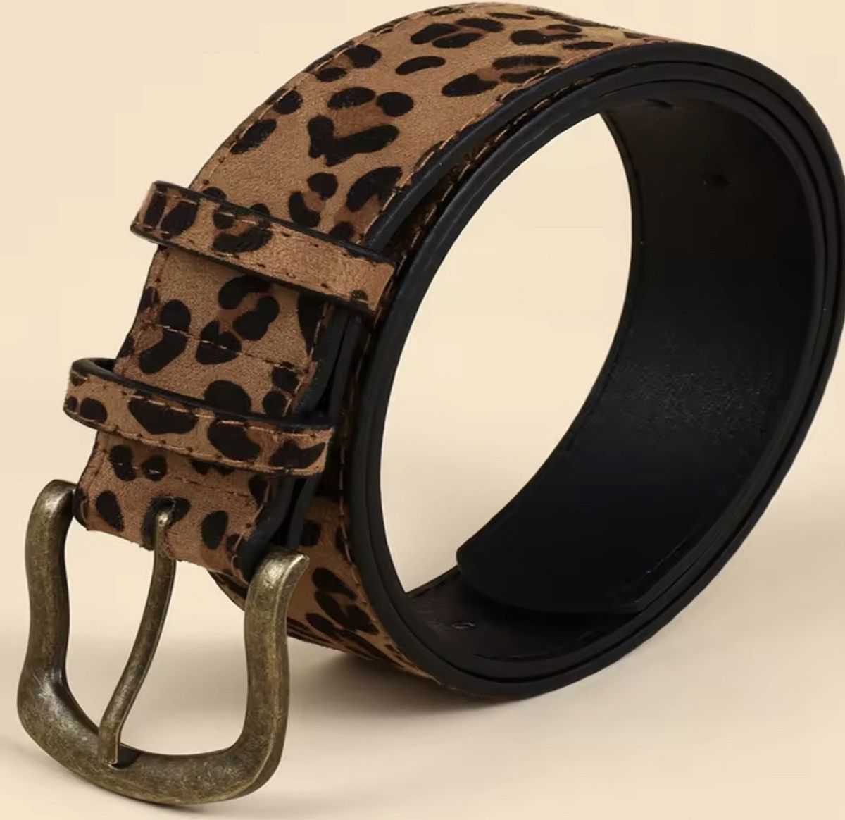 Japanese Brand 2000s leopard cheetah print belt Size 32 - 3 Thumbnail