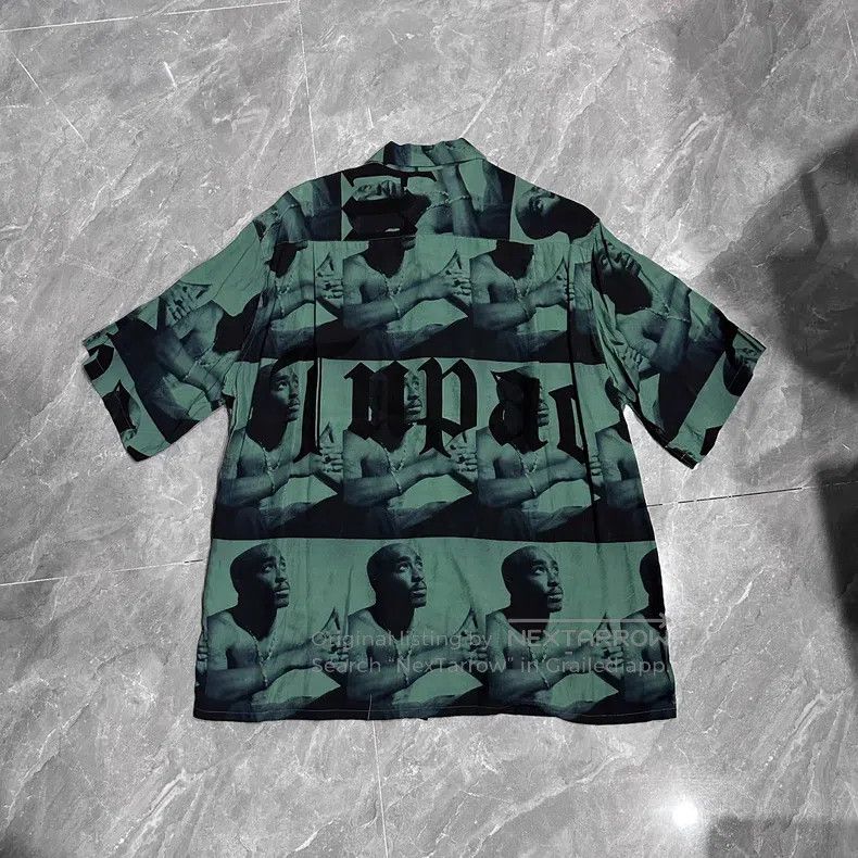 Wacko Maria Wacko Maria 2PAC Guilty Party Black and Green Portrait Bul Size US XL / EU 56 / 4 - 2 Thumbnail