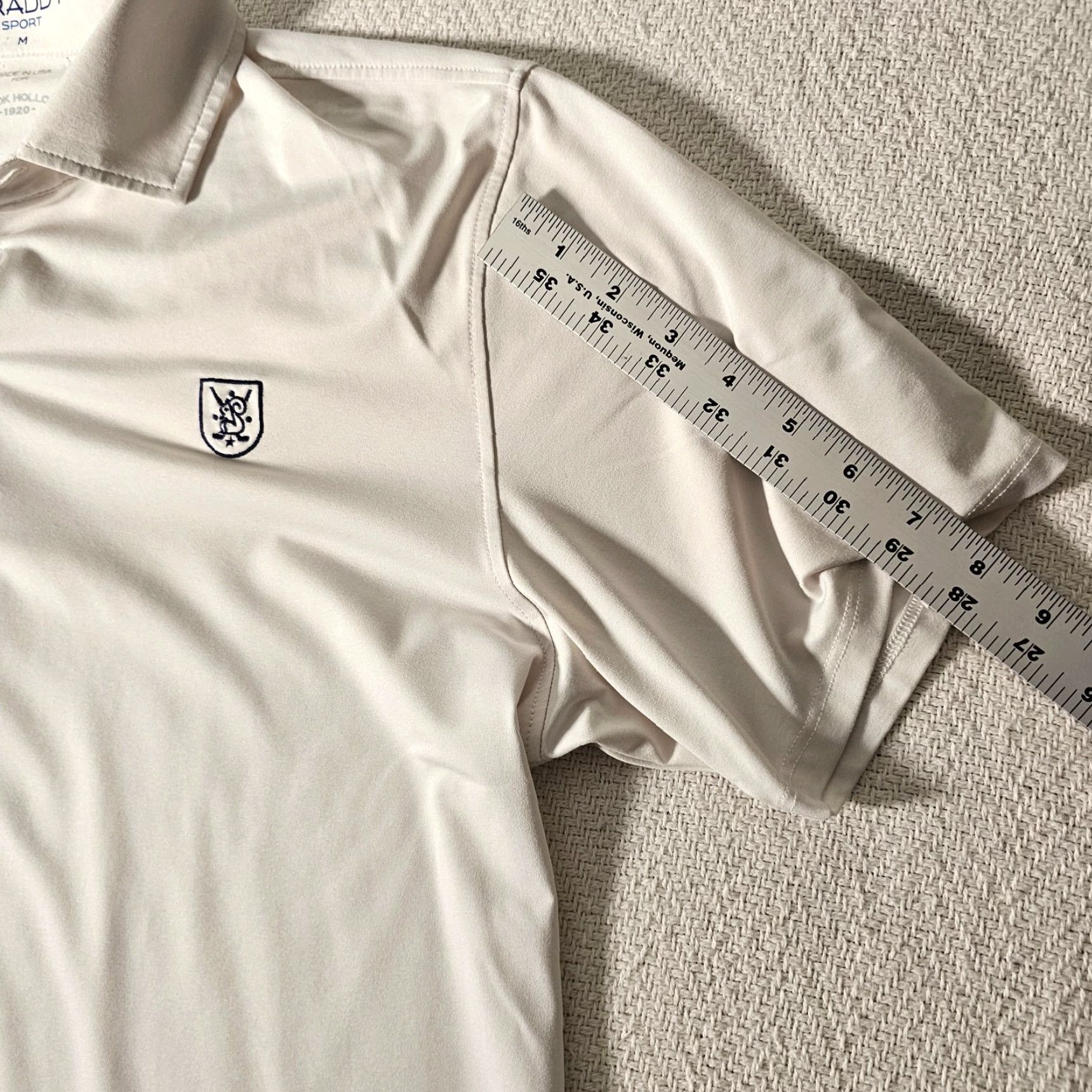 Vintage VINTAGE Polo Golf Draddy Sport Brook Hallow Polo Shirt Mens M White USA 90s Golf Limited Edition Breathable Stretch Size US M / EU 48-50 / 2 - 6 Thumbnail
