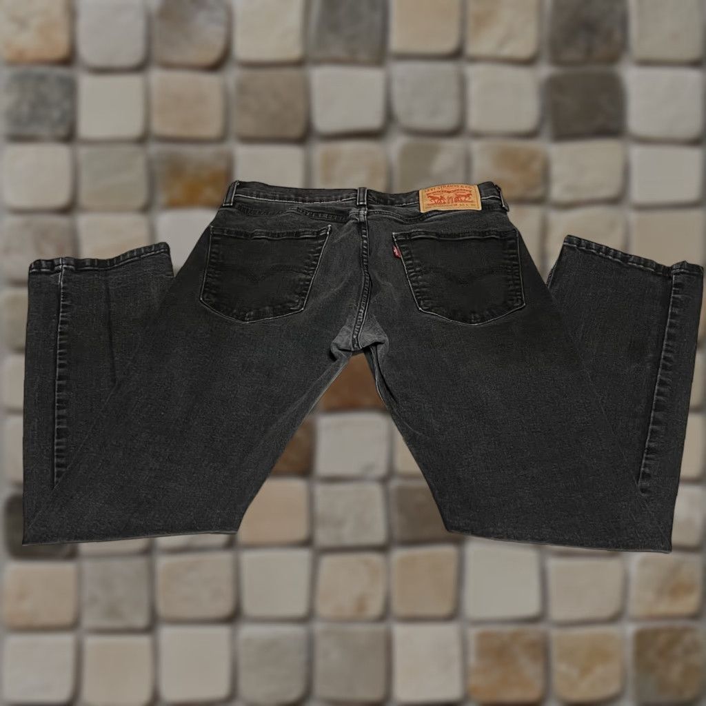 Levi's Levi's 506 Jeans Straight Regular Men 31x28 Black Denim Cotton Blend Stretch Pockets Logo Vintage No Rise Mid 10-12in 28in Inseam Size US 31 - 1 Thumbnail
