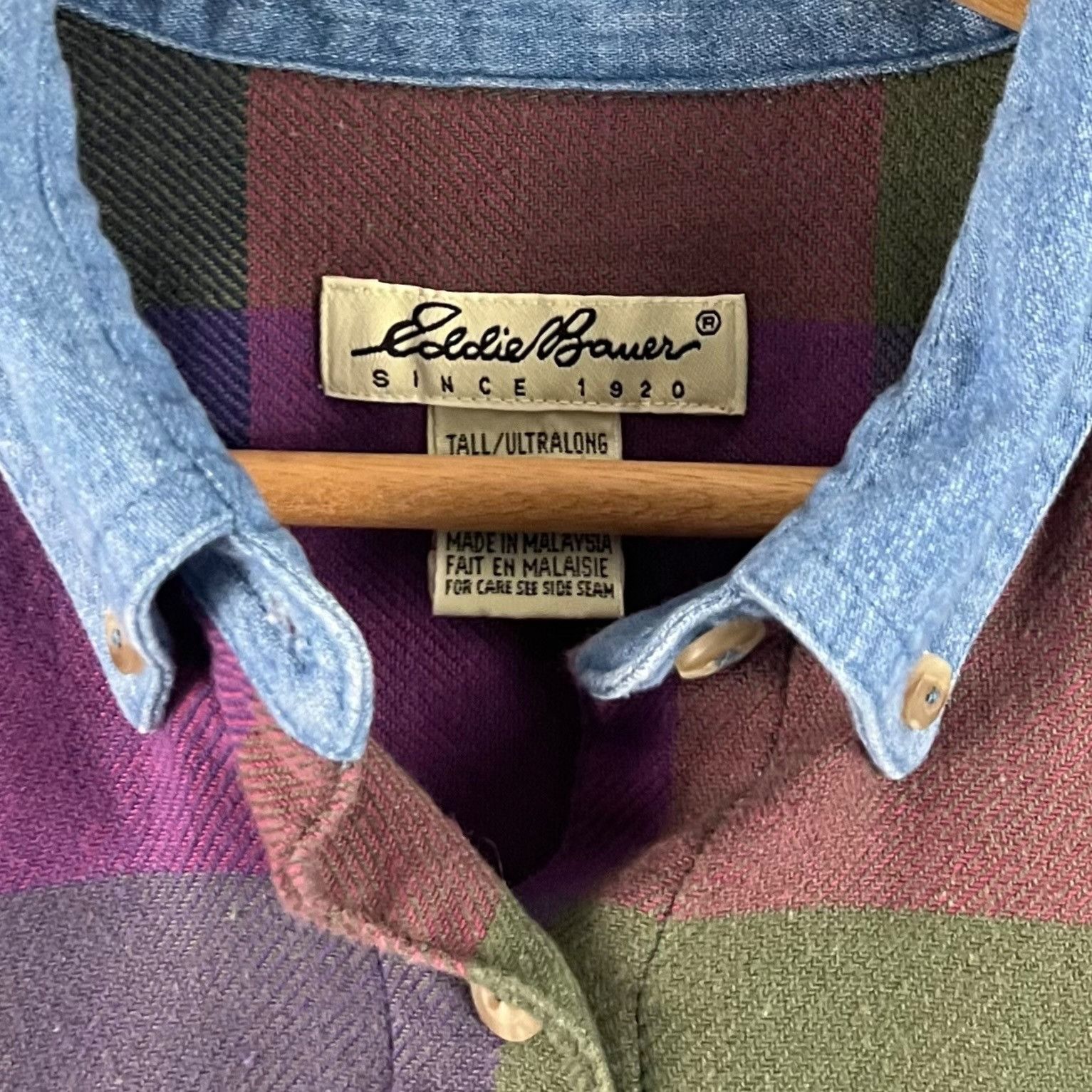Eddie Bauer × Vintage Vintage 90’e Eddie Bauer button shirt Size US L / EU 52-54 / 3 - 3 Thumbnail