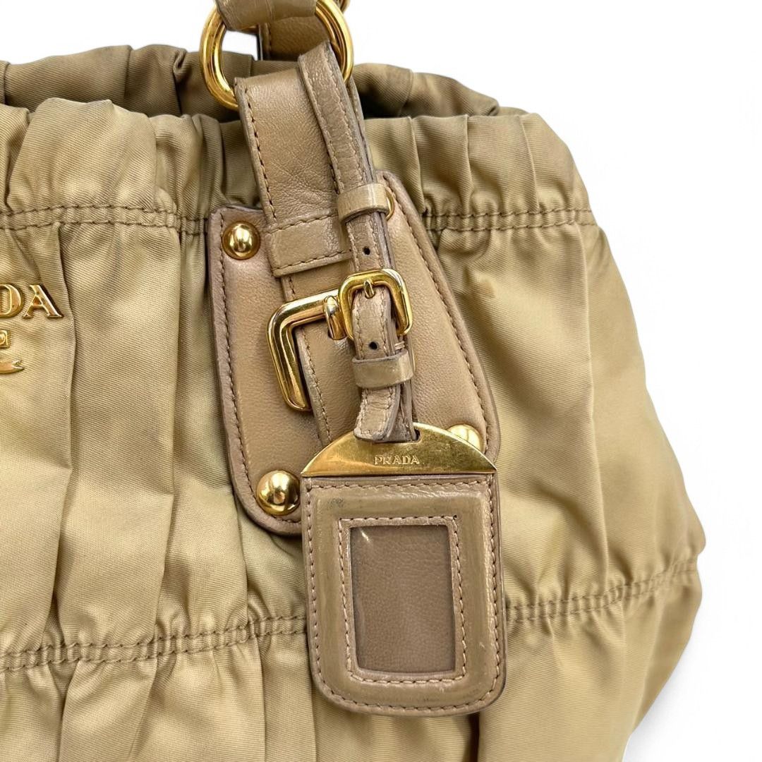Prada Prada - Shoulder Bag Quilted Brown Leather Handbag Shoulder Size ONE SIZE - 13 Thumbnail