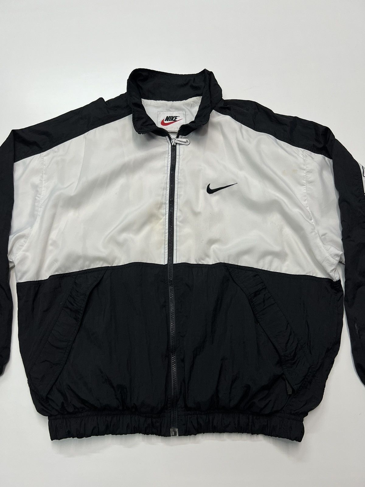 Nike 🔥VINTAGE NIKE SPELLOUT ZIPPER JACKET Size US L / EU 52-54 / 3 - 5 Thumbnail
